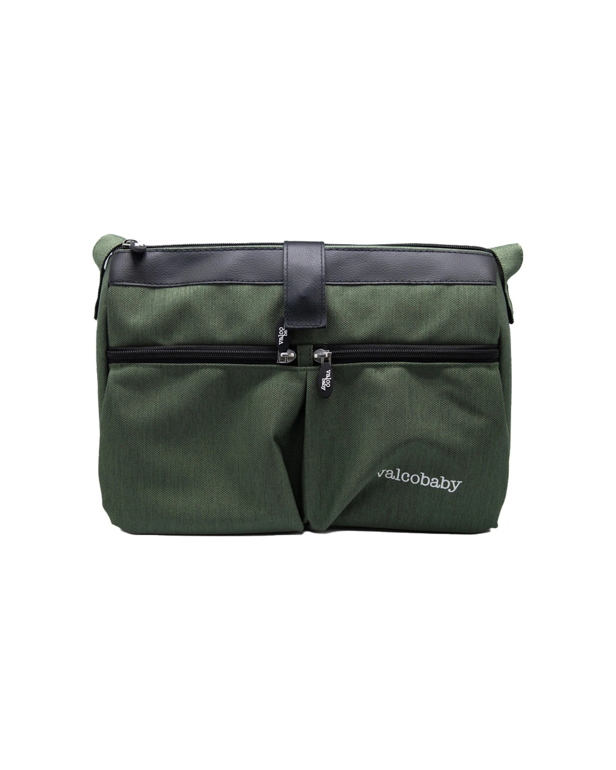 1 ValcoBaby Caddy Organiser Bag With Insulated Pockets For Ark Stroller Pram - Green, 1 of 4