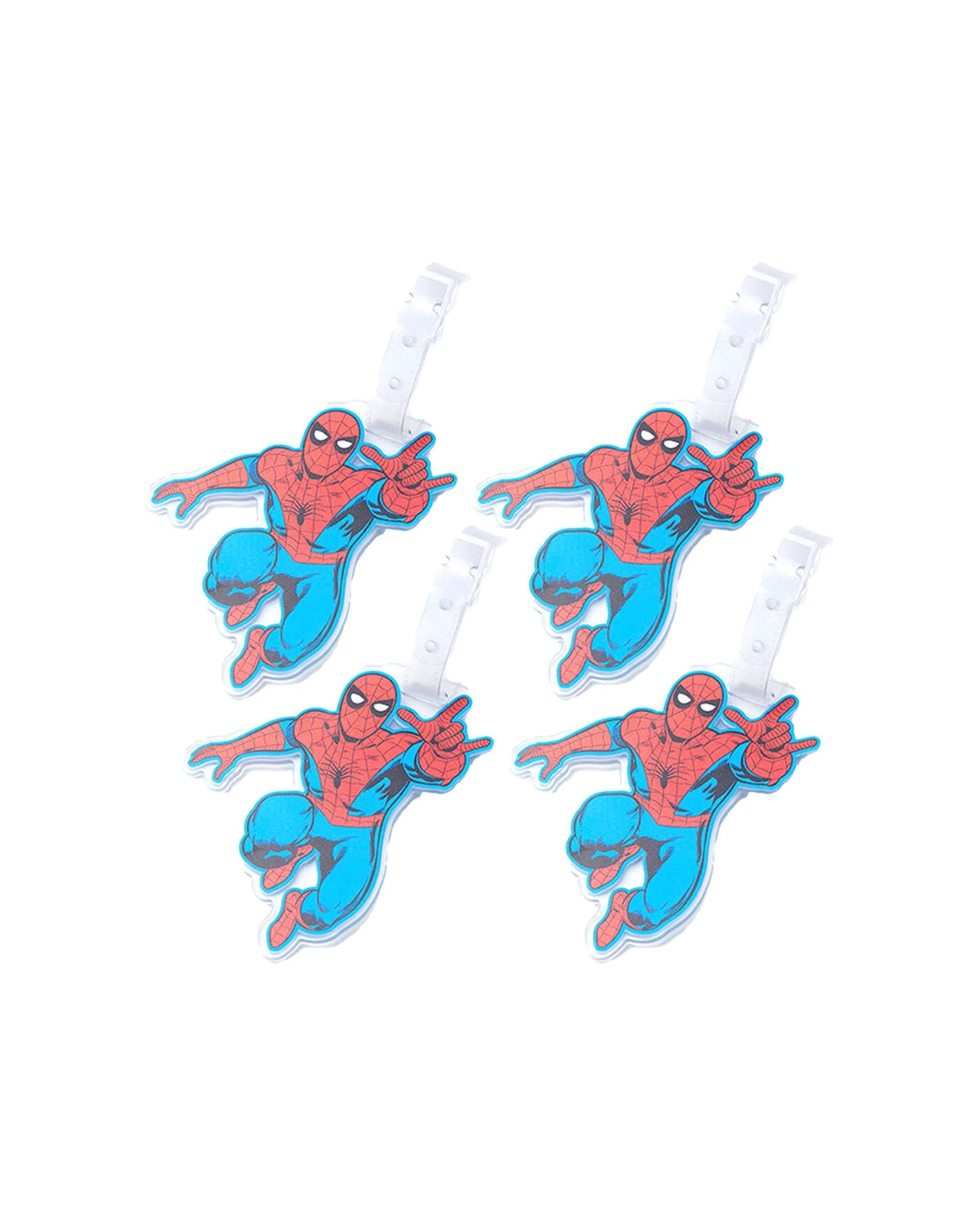 1 Disney 4Pk Luggage Tag Suitcase Identity Label Durable Design - Spiderman - Multi, 1 of 3