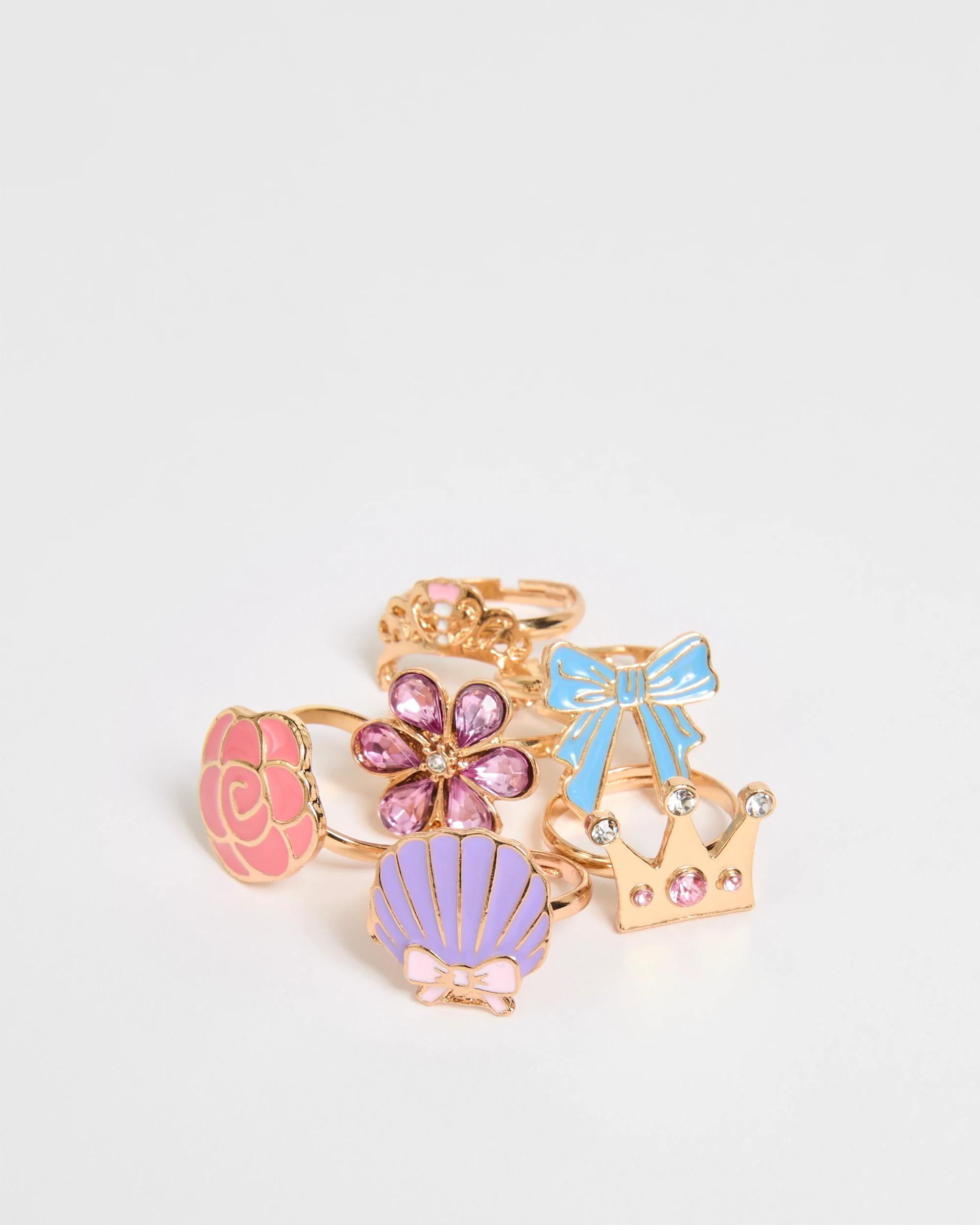 2 Disney Princess 6 Pack Ring Set MULTI, 2 of 3