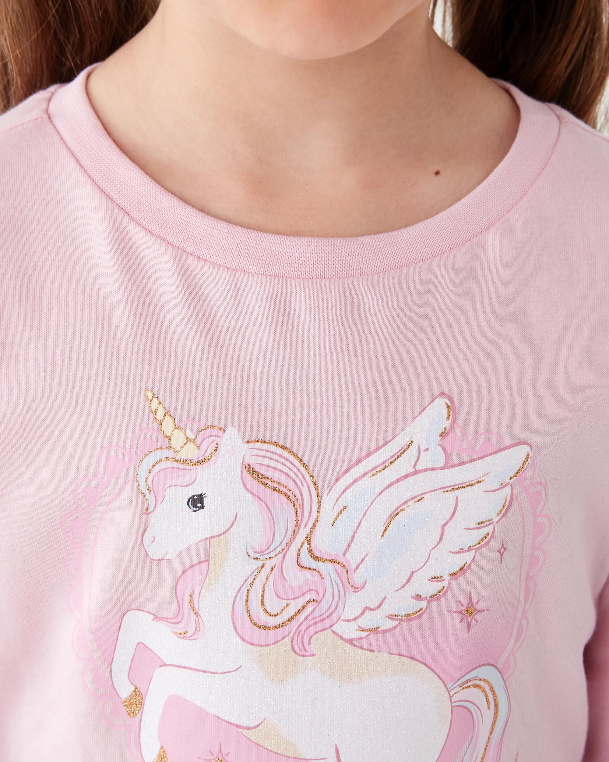 4 Print T-shirt Pnk Unicrn, 4 of 7