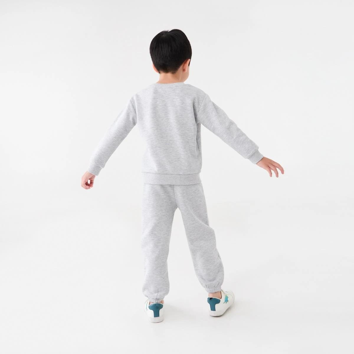 6 Plain Crew Neck Sweatshirt Slvr Marle, 6 of 8