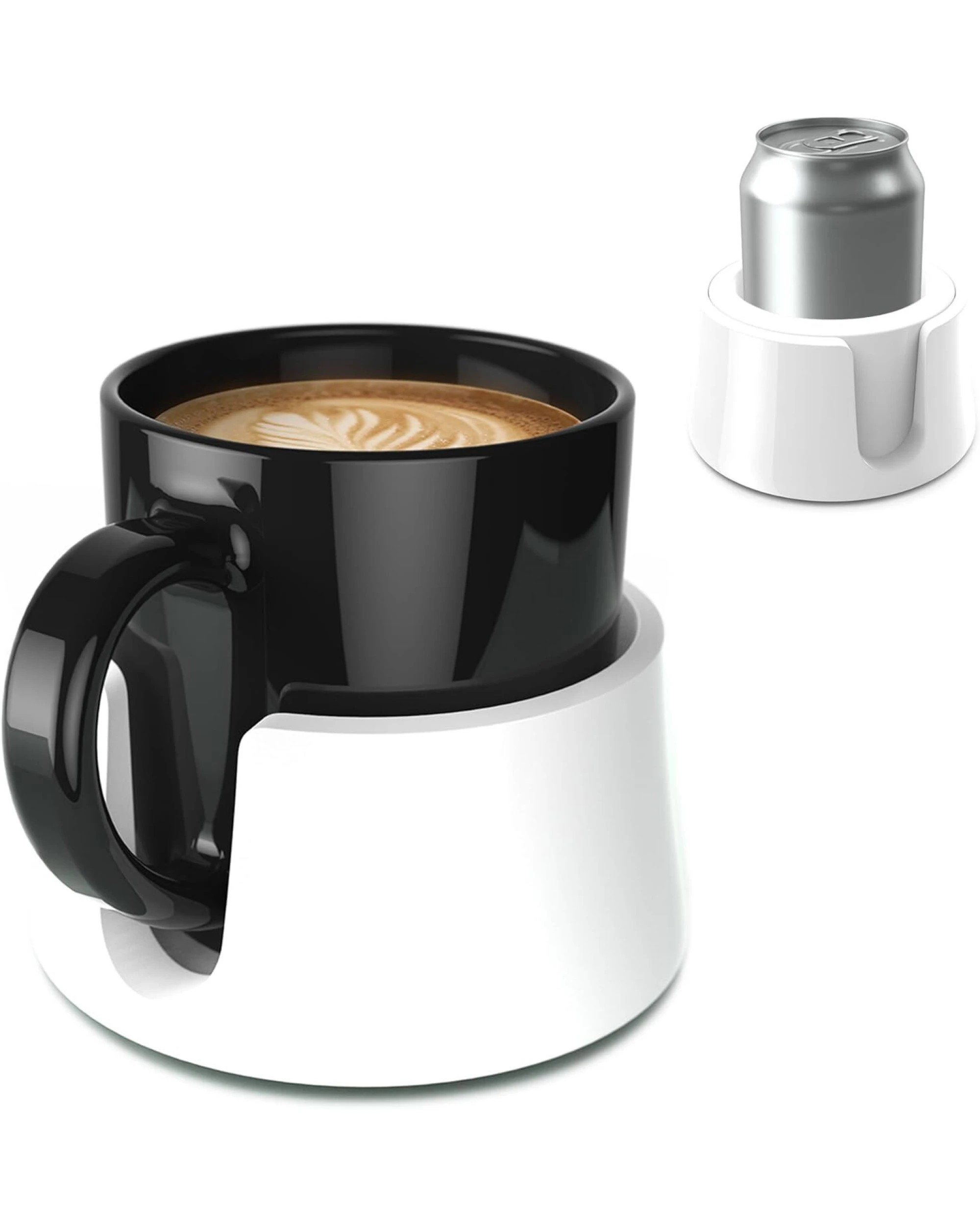 1 TableCoaster Anti-Spill Drink Holder Tray in White, 1 of 7