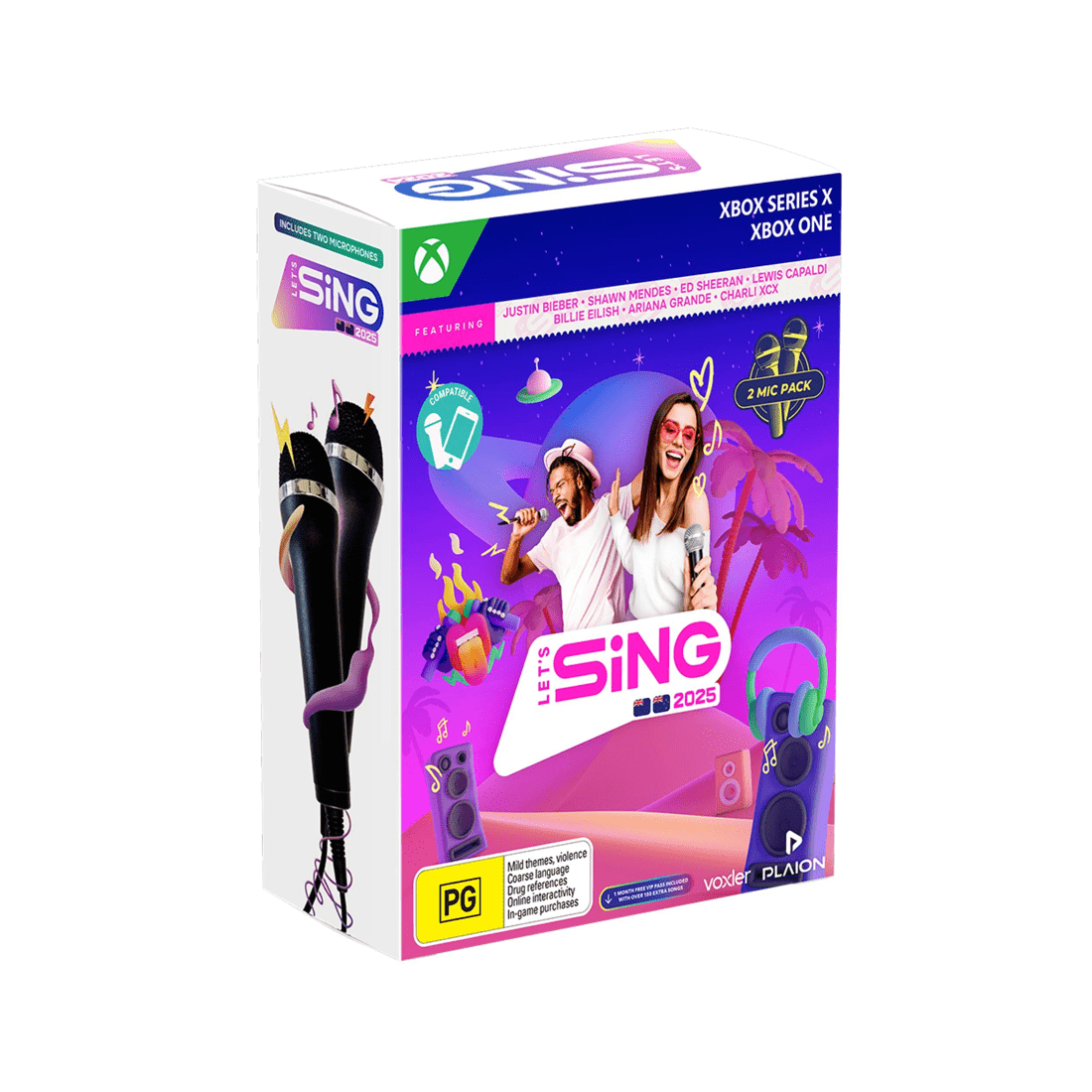 1 Plaion - Koch Media -  Let's Sing 2025 2 Mic Bundle - Xbox Series X, Xbox One, 1 of 4