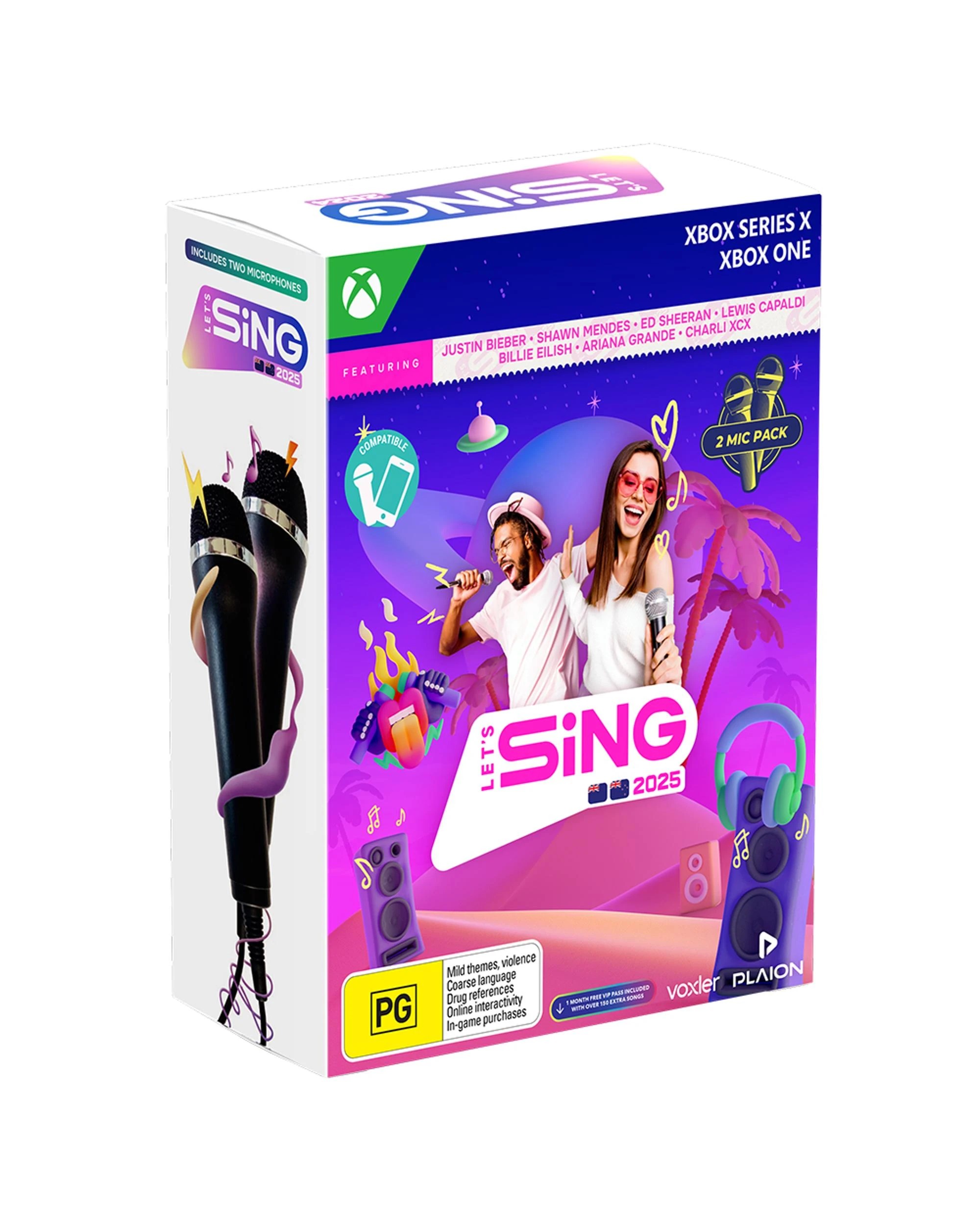 1 Let's Sing 2025 2 Mic Bundle - Xbox Series X, Xbox One, 1 of 4