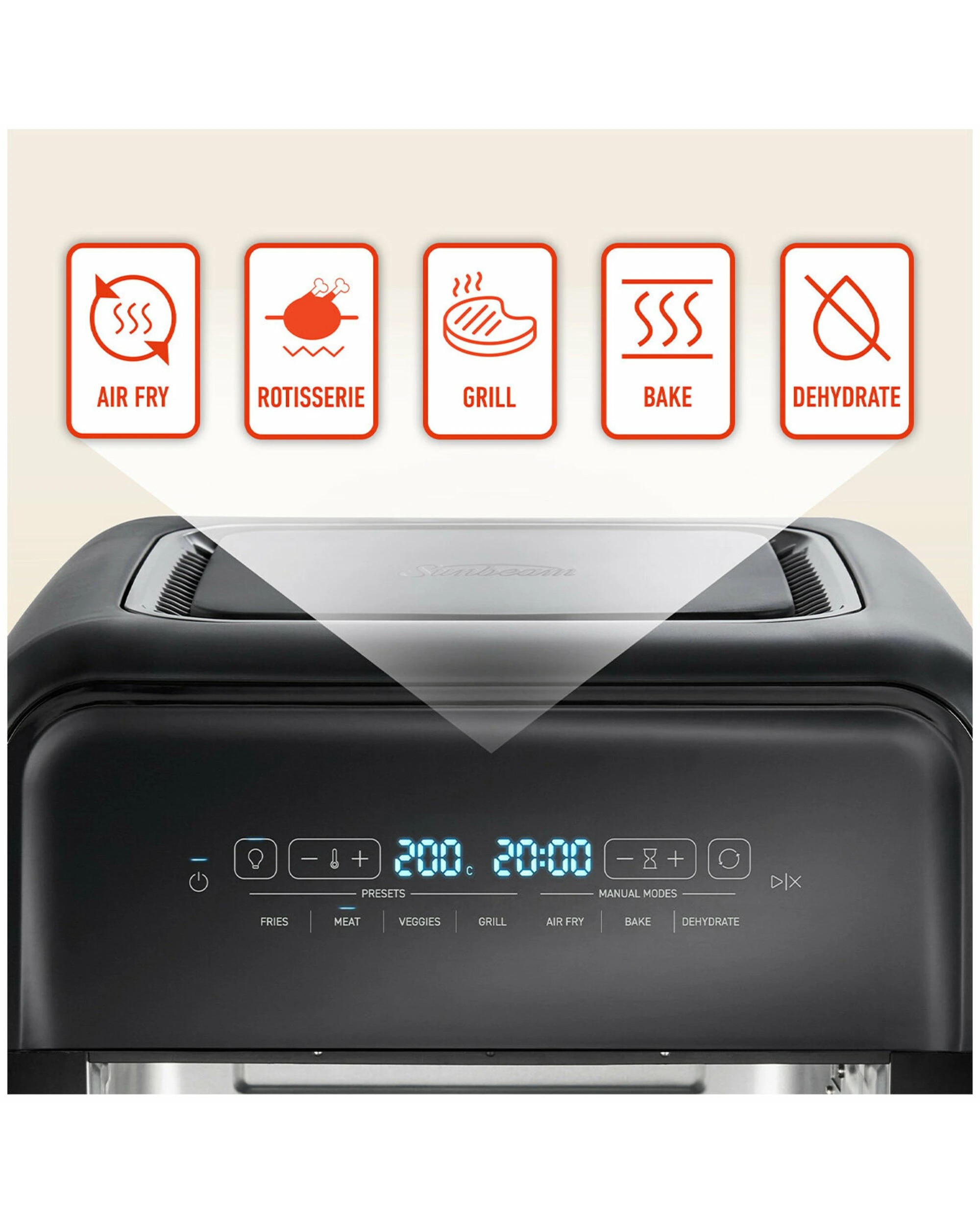 4 Sunbeam All-In-One 11L Air Fryer Oven, 4 of 5