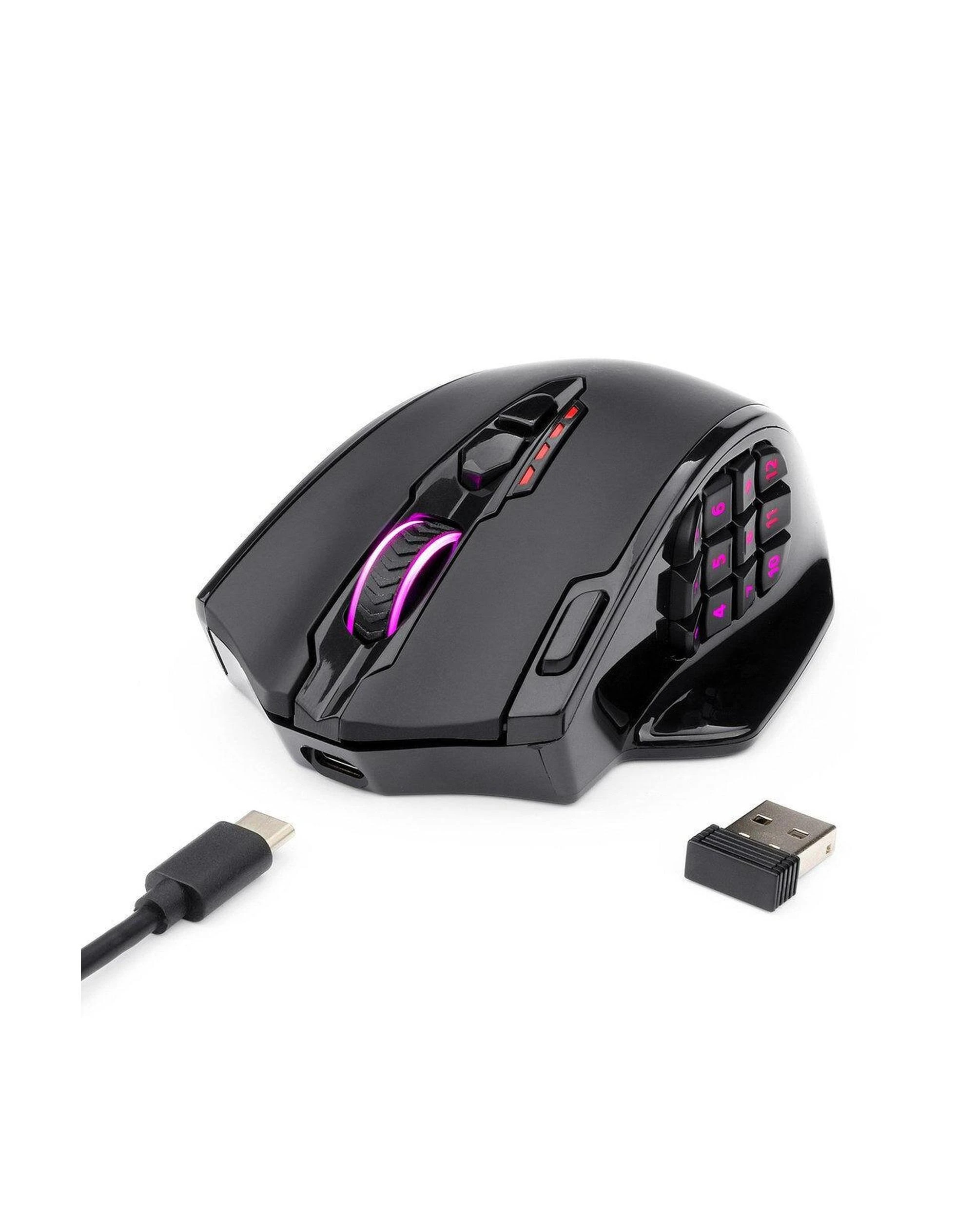 5 Redragon M913 Impact Elite MMO Wireless Gaming Mouse - Black, 5 of 9