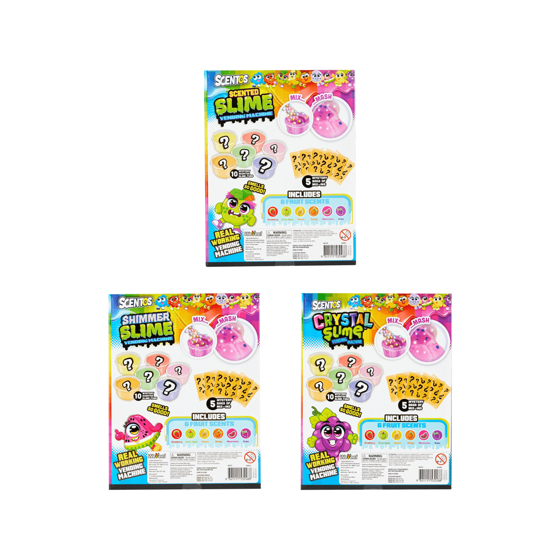 6 Scentos Slime Vending Machine - Assorted, 6 of 6