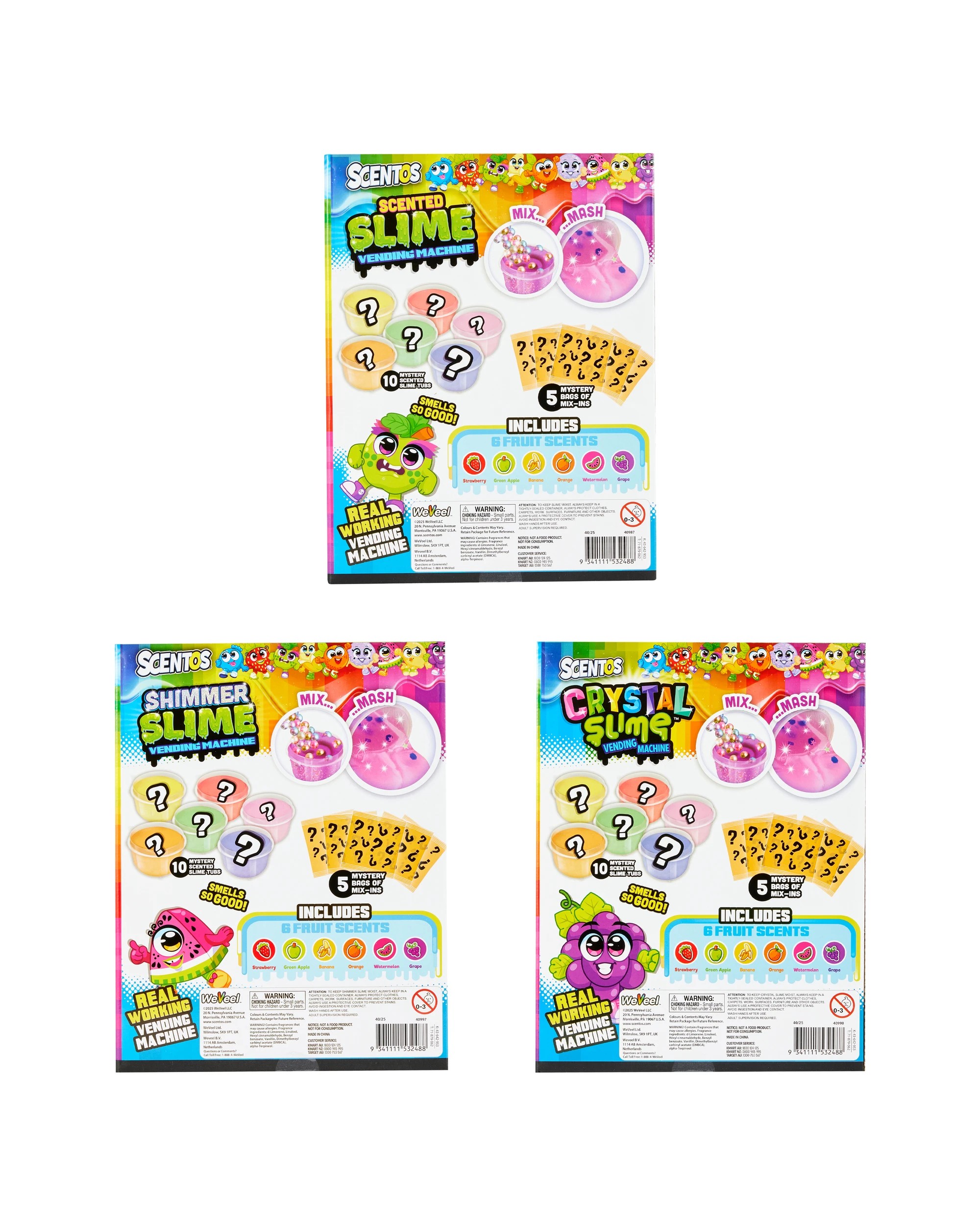6 Scentos Slime Vending Machine - Assorted, 6 of 6