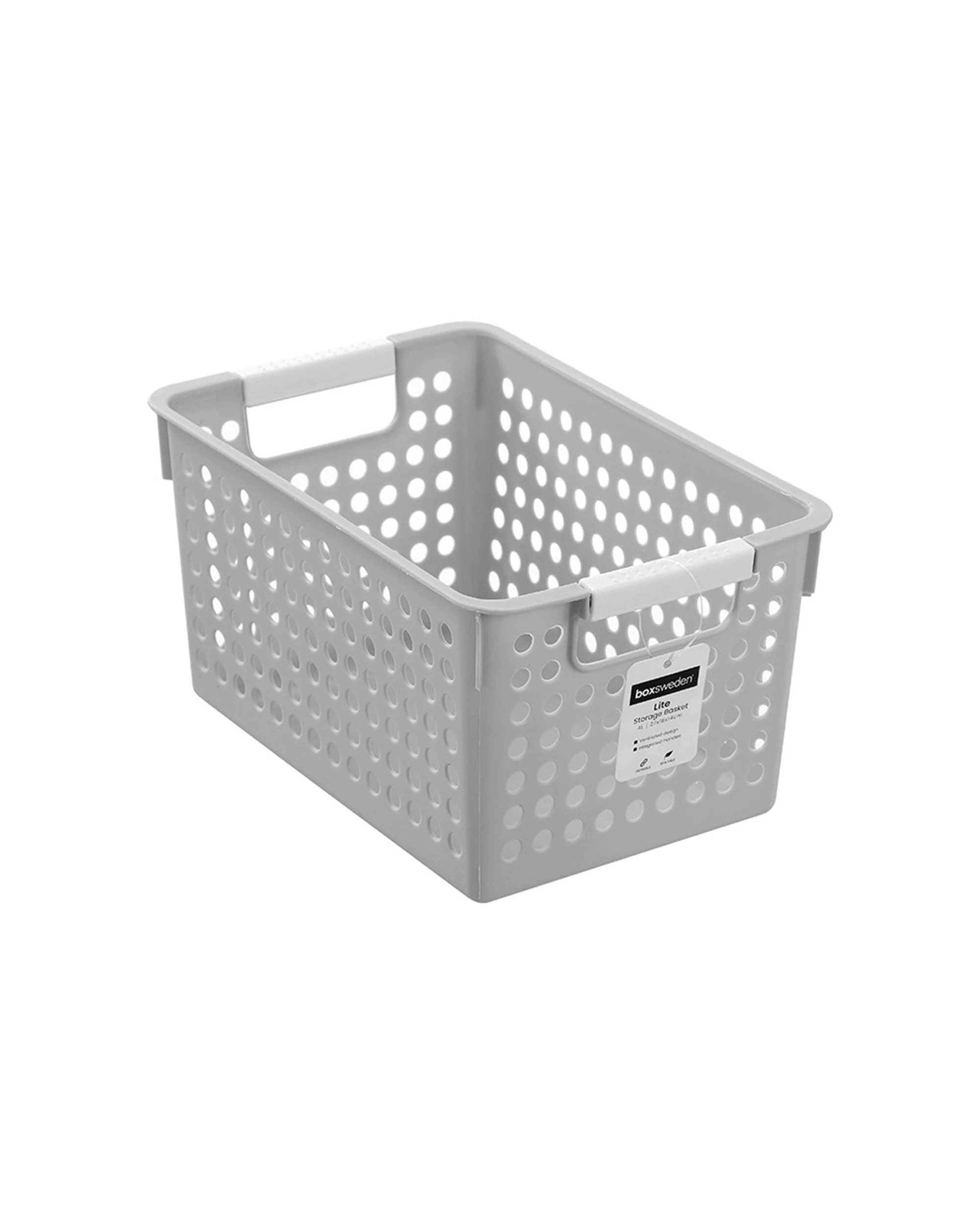 2 Boxsweden 6PK Lite Basket Home Organiser Storage Container 4L - Assorted, 2 of 7