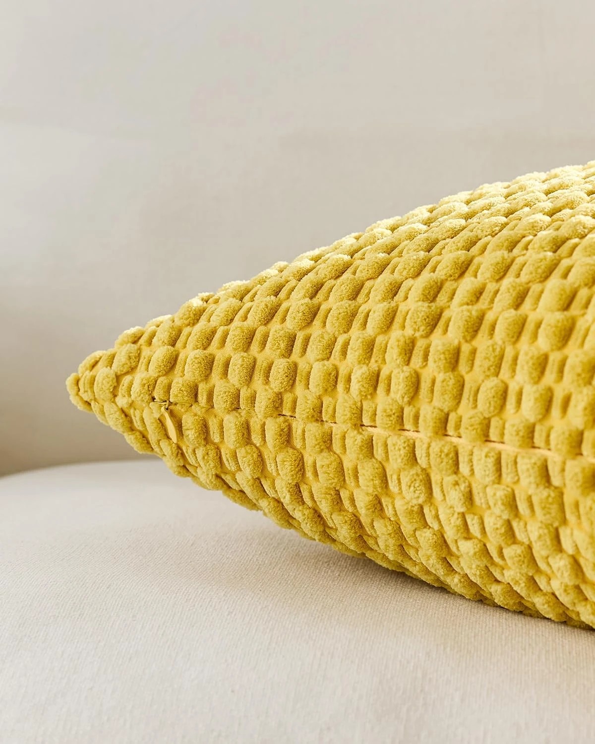 3 Gioia Casa 2-Pack Bubble Corn Cushion Covers 30cm x 50cm - Mustard, 3 of 4