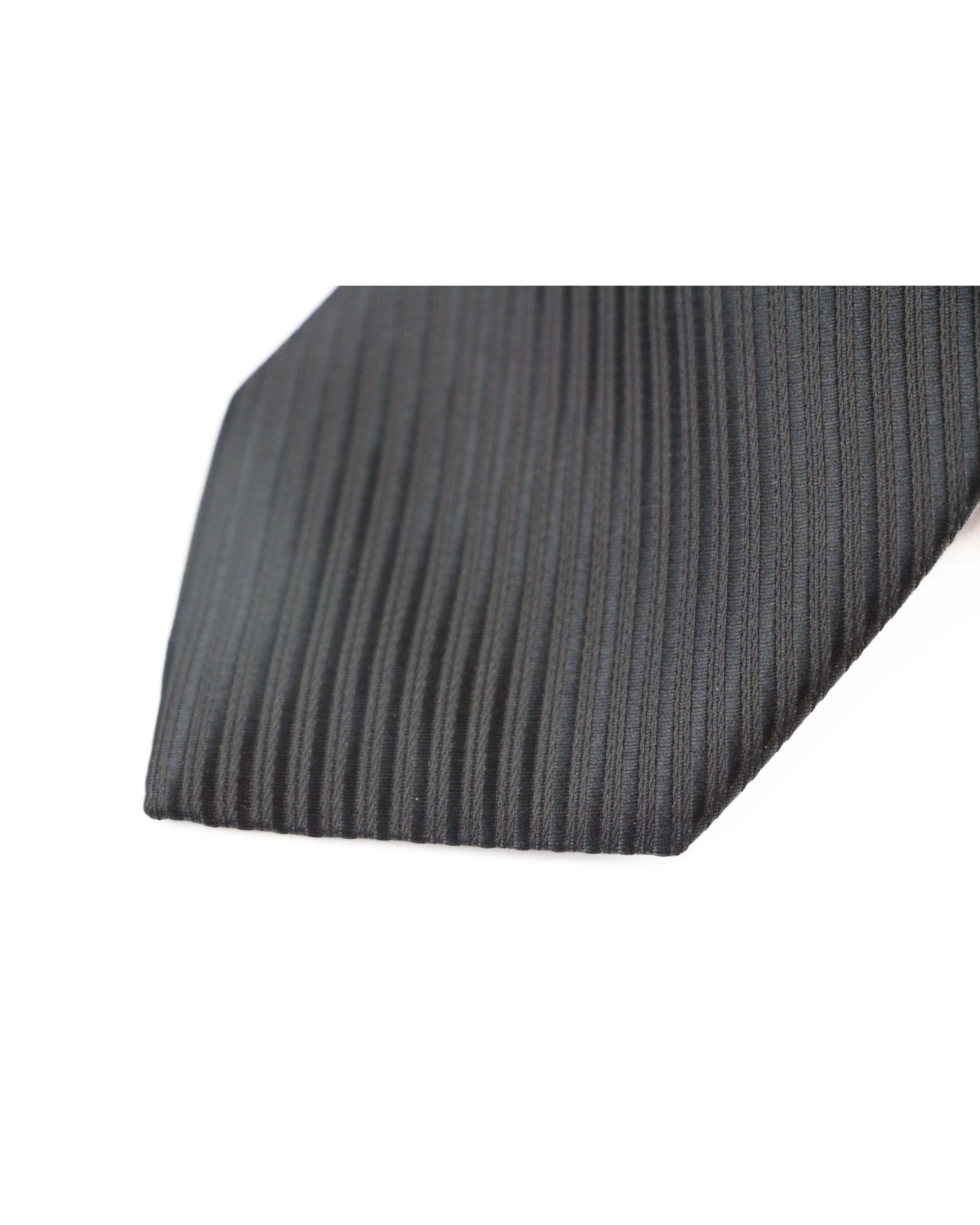 2 Zasel Mens Black Striped 8cm Patterned Neck Tie, 2 of 2