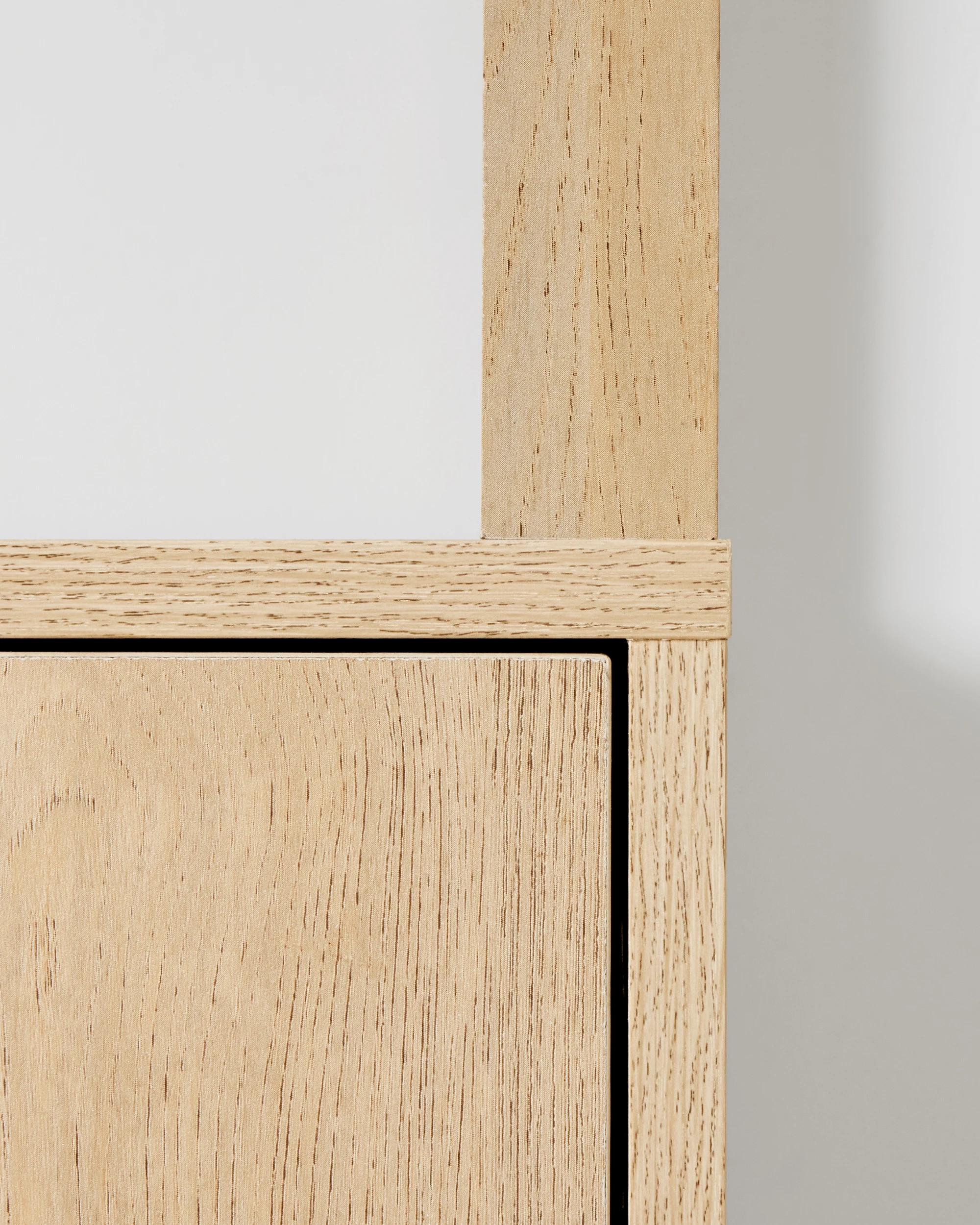 5 Sadie Tall Bookshelf with Doors - Light Oak, 5 of 8