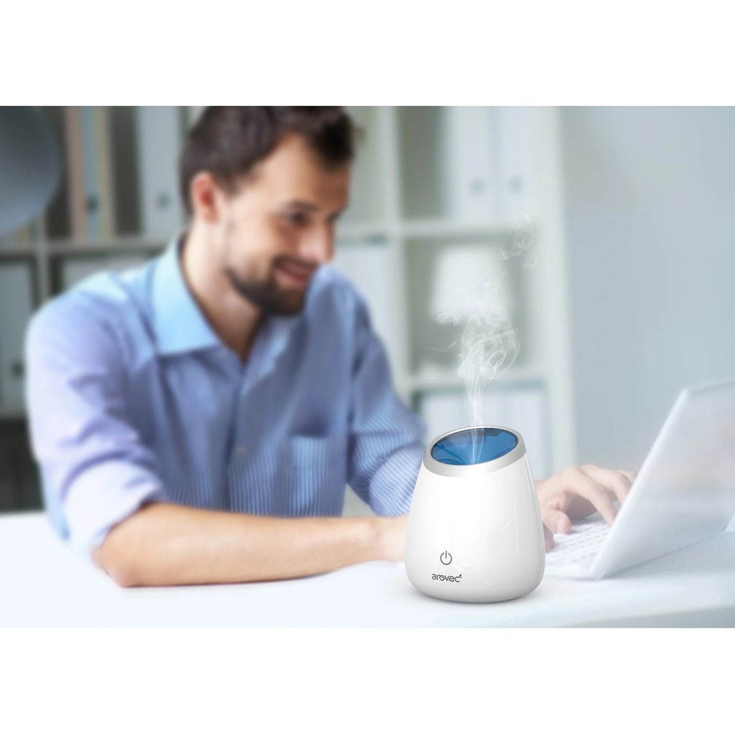 2 Arovec Essential Oil Diffuser Relaxing Aroma LED Lights, 2 of 3