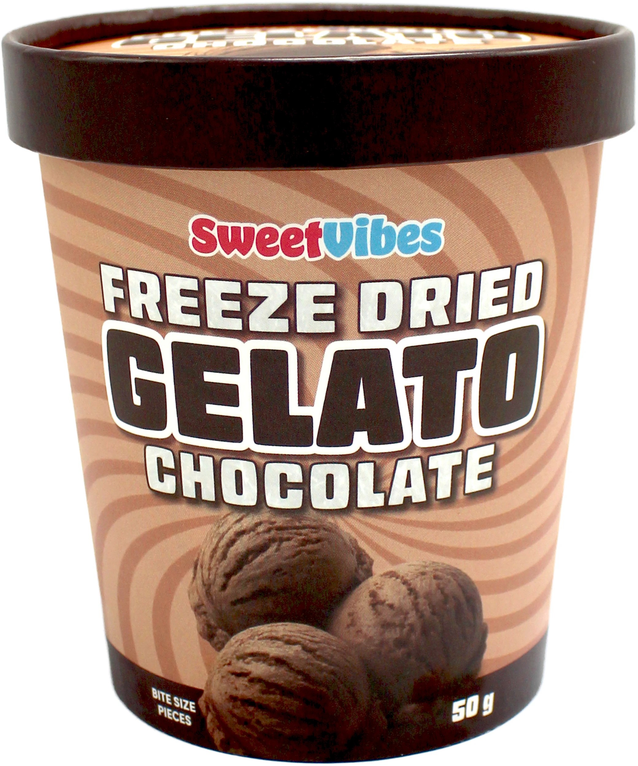 1 Sweet Vibes Freeze Dried Gelato 50g - Chocolate, 1 of 3