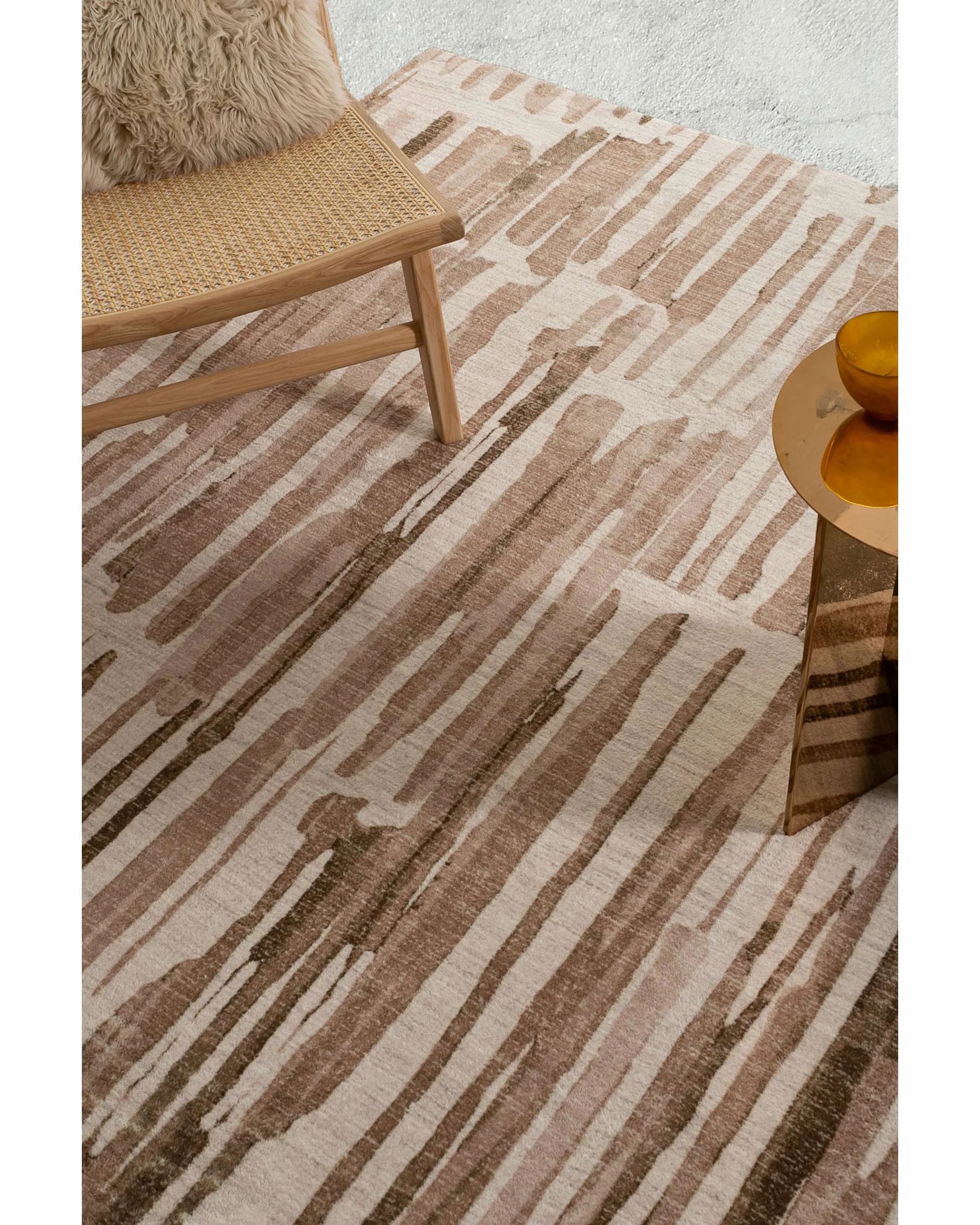 3 Loopsie Vinki Stiped Washable Rug-330cm x 240cm - Beige, 3 of 6