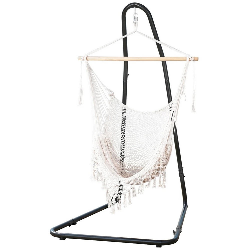 1 Gardeon Hammock Hanging Chair with Heavy Duty Steel - Multi, 1 of 6