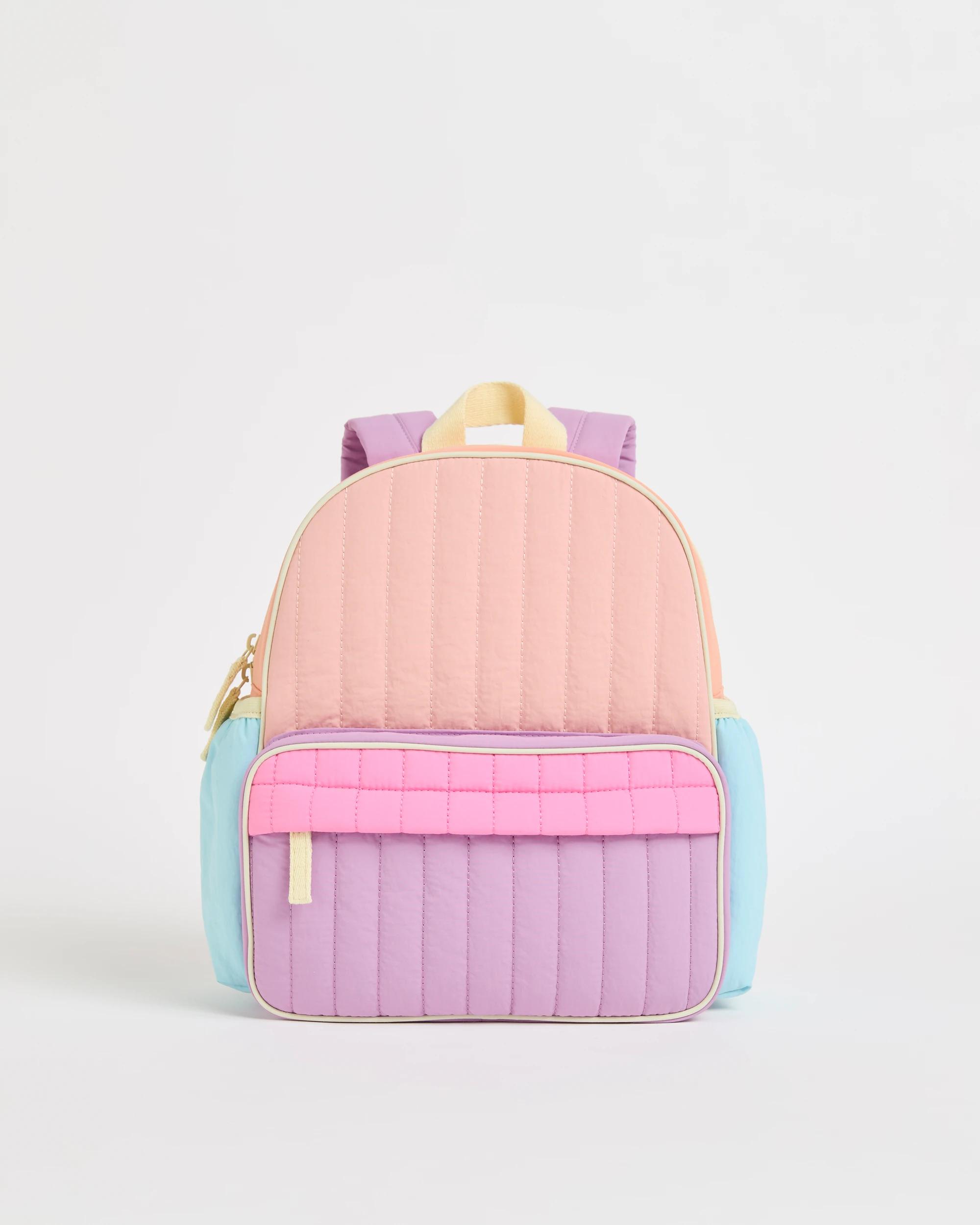 1 Target Kids Colour Block Quilted Backpack PINK PASTELS, 1 of 2