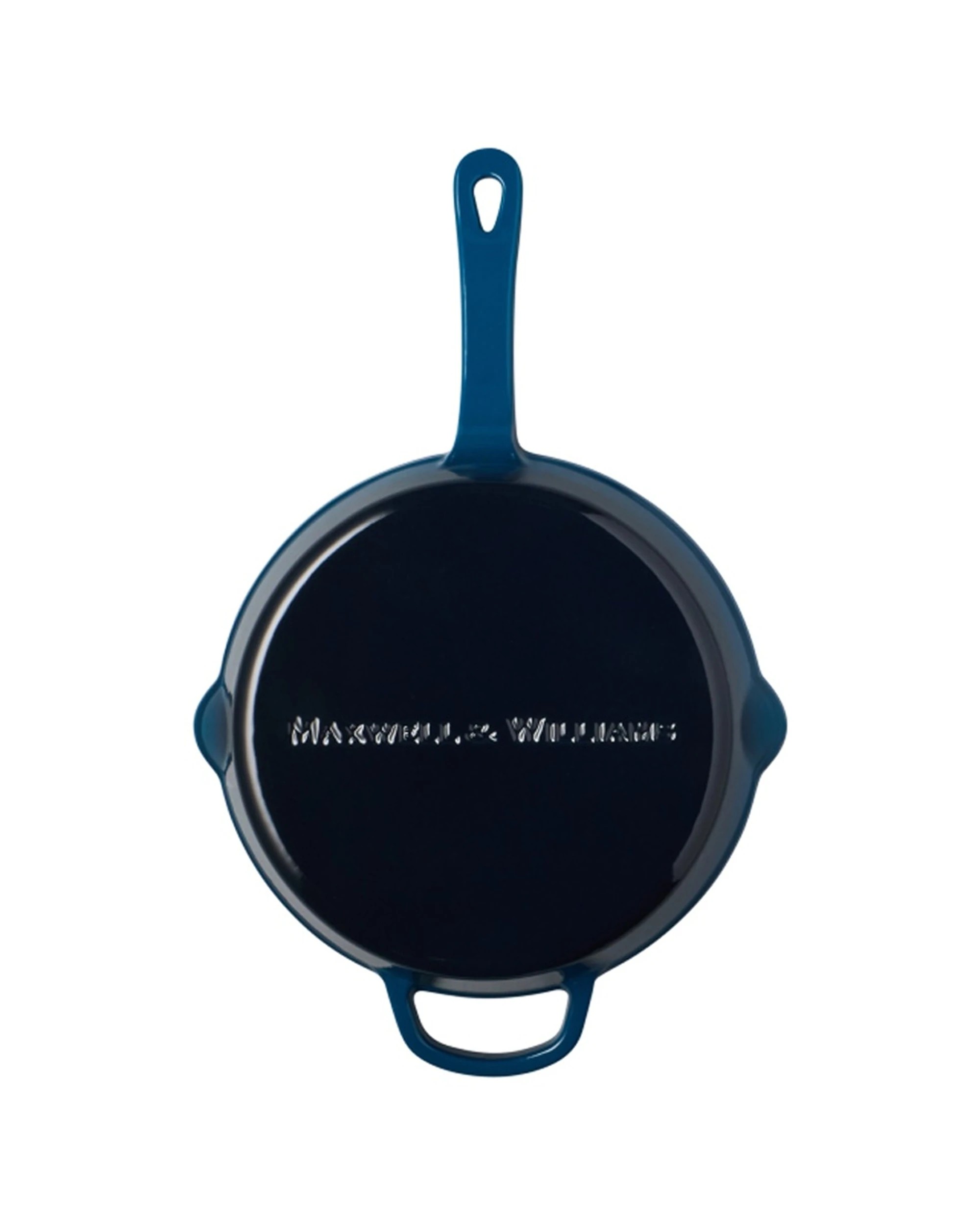 2 Maxwell & Williams Durable Cast Iron Frypan Cookware 26cm Midnight - Blue, 2 of 5