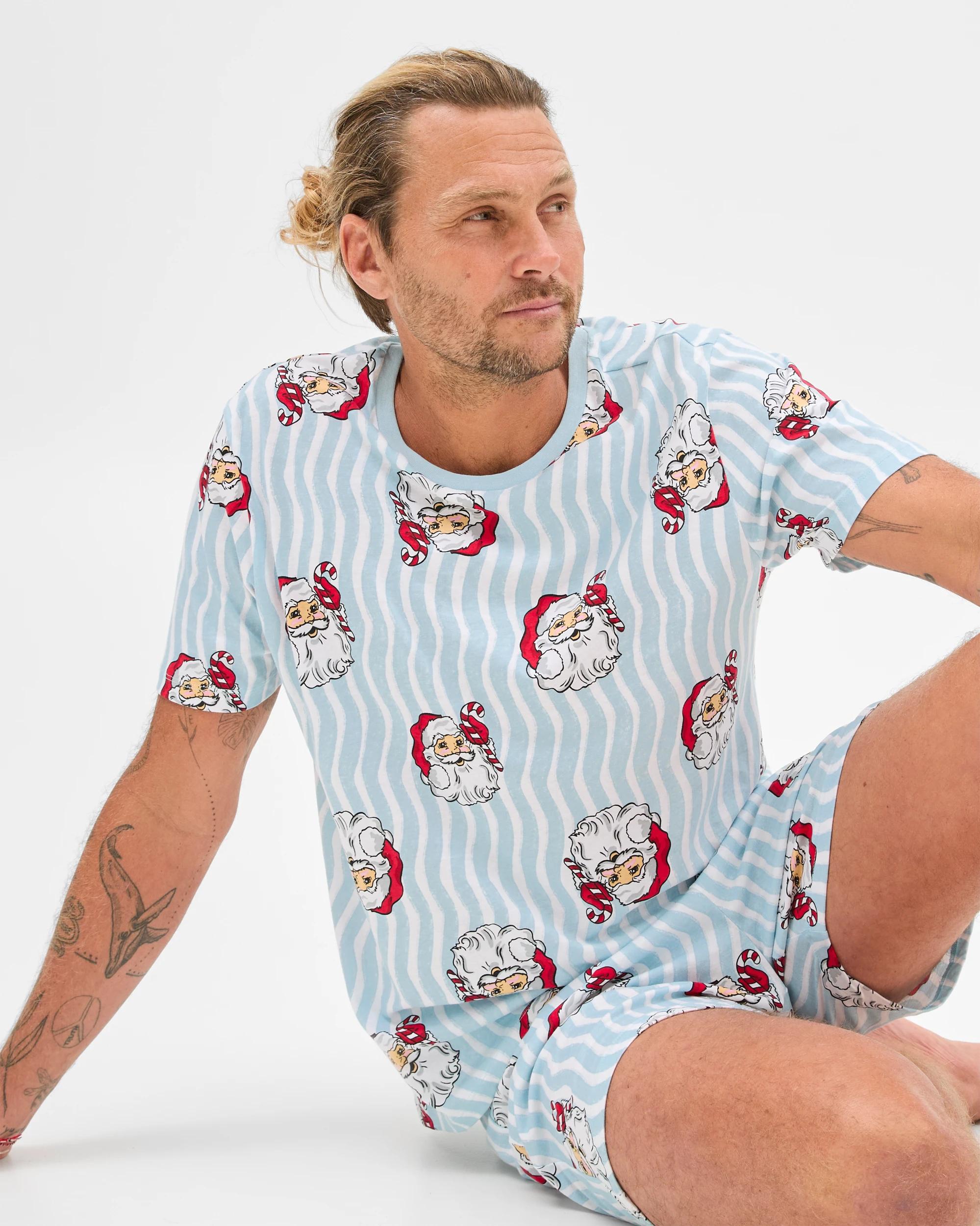 6 Target Family Matching Christmas Santa Australian Cotton Mens Pyjama Set SANTA, 6 of 7