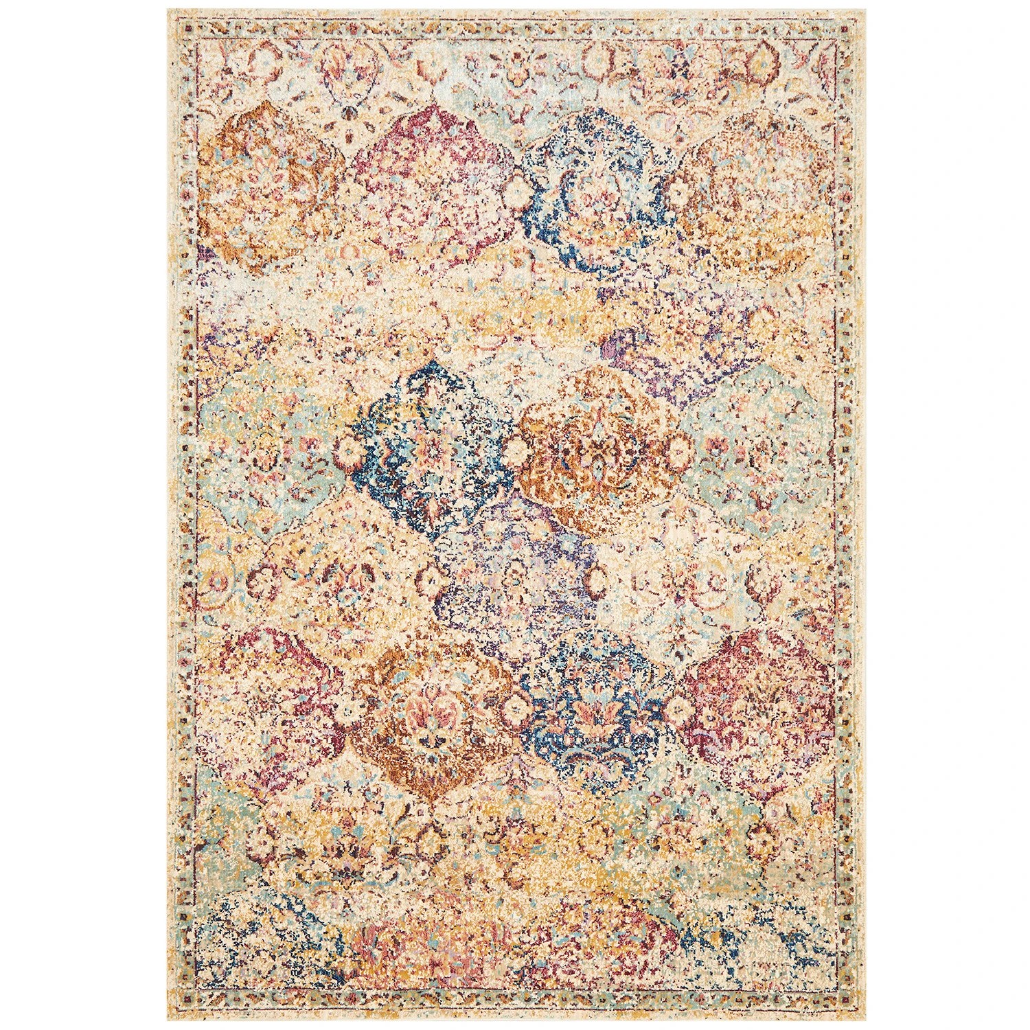 2 Common Ground Rugs Isadora 259 400x300cm - Extra Extra Large Power Loomed Pet Friendly Floor Rug - Natural, 2 of 7