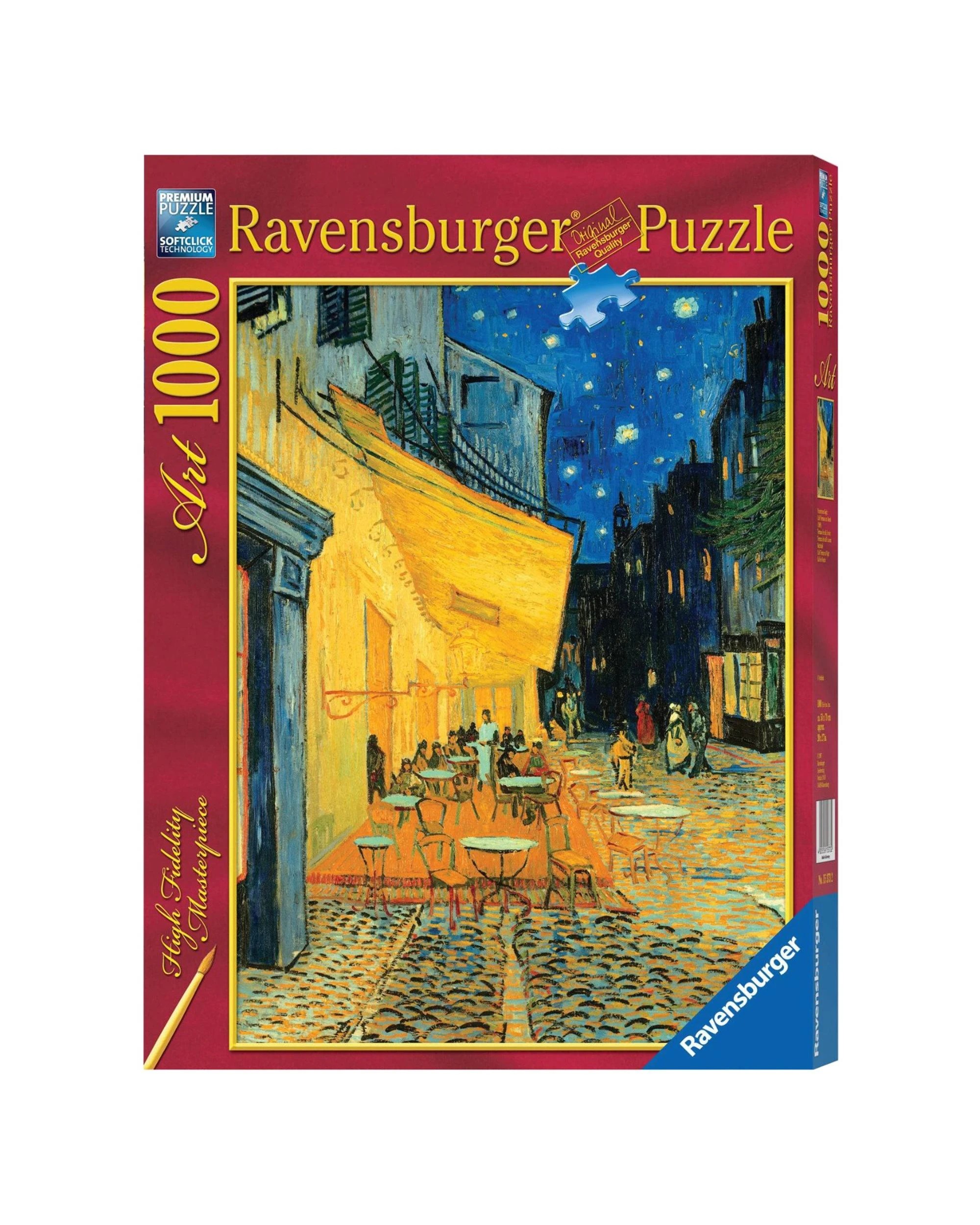 1 Ravensburger Van Gogh Cafe at Night 1000 Piece Jigsaw Puzzle, 1 of 2
