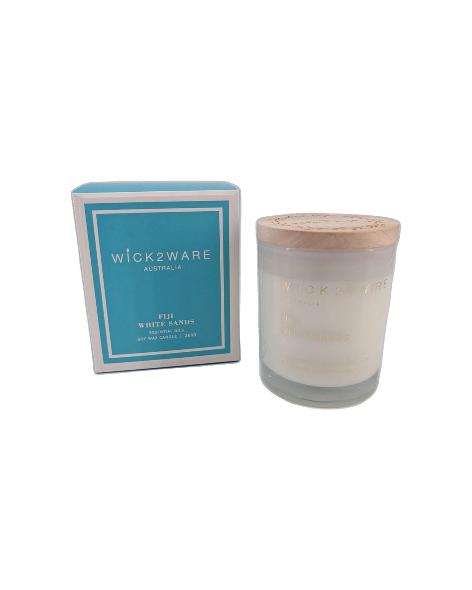 1 Wick2Ware Soy Scented Candle Jar Home Fragrance Fiji Sands 260g - Multi, 1 of 1