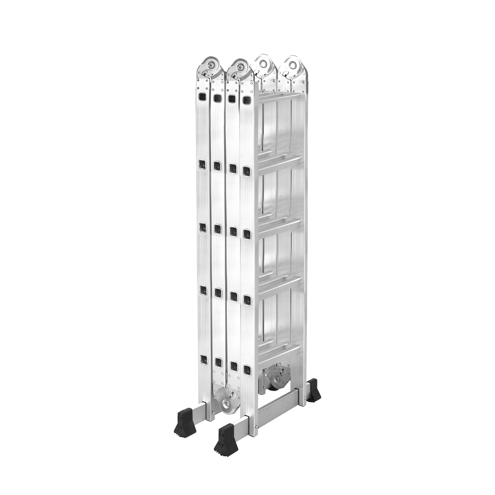 2 Traderight 5.7M Aluminium Portable Folding Ladder, 2 of 5