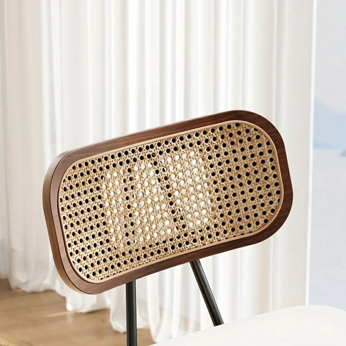 3 2x Artiss Bar Stools Kitchen Counter Rattan Chairs PU Leather Padding - Brown, 3 of 5