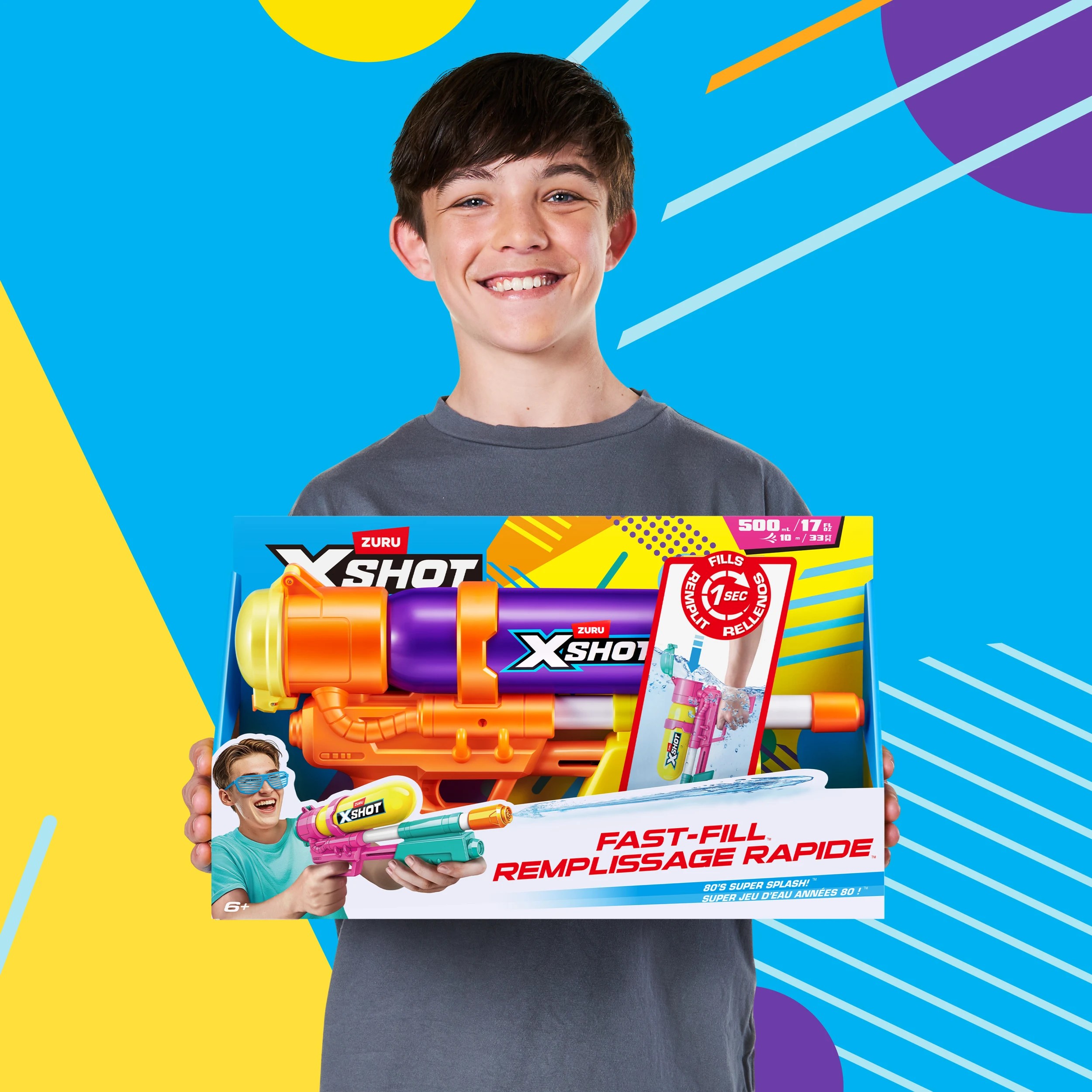 7 Zuru X-Shot Water Fast Fill 80s Super Splash Water Blaster, 7 of 9