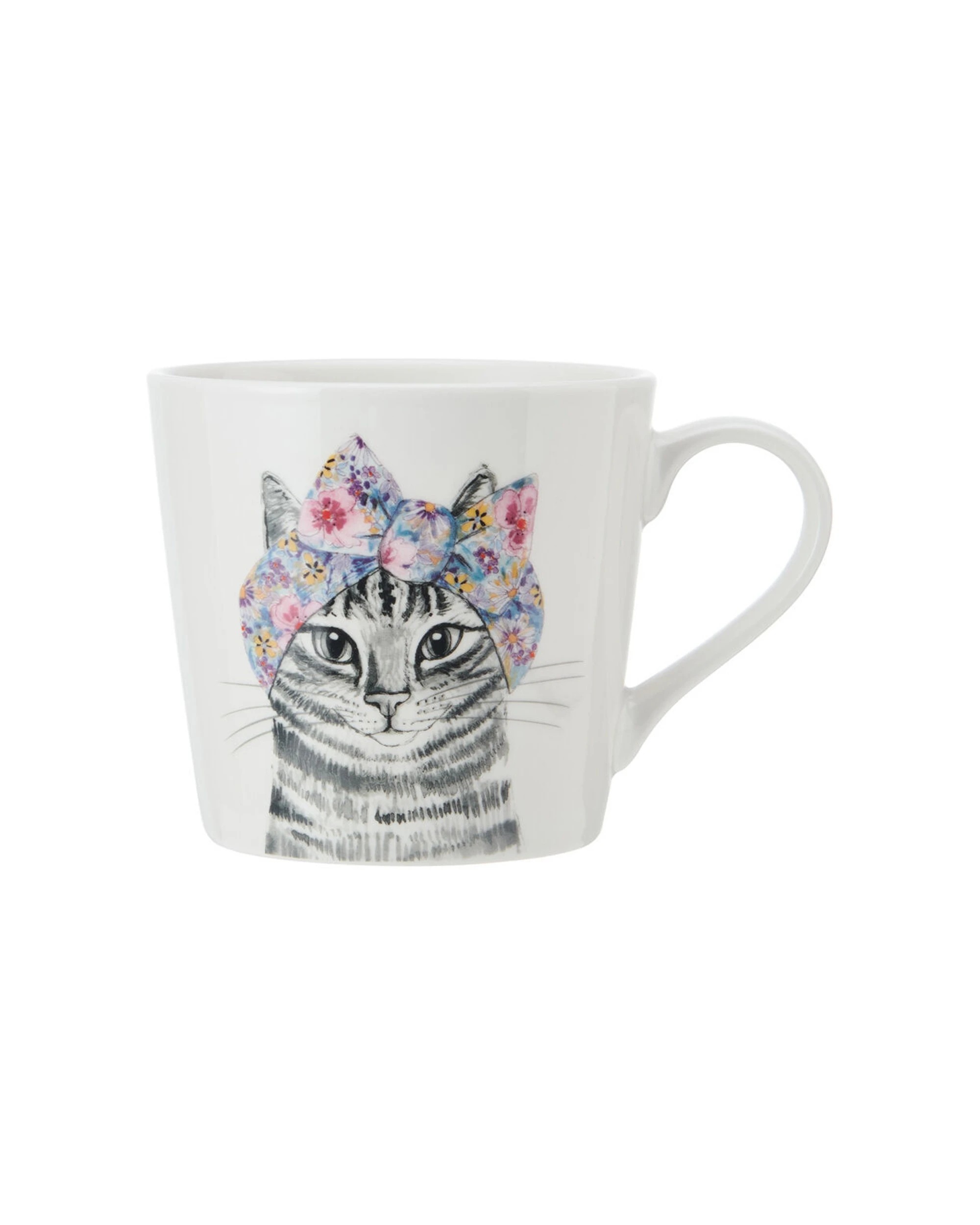 2 Mikasa 6PK Fine China Coffee Tea Mug 380ml Cat Themed Hand Painted Design - Multi, 2 of 3