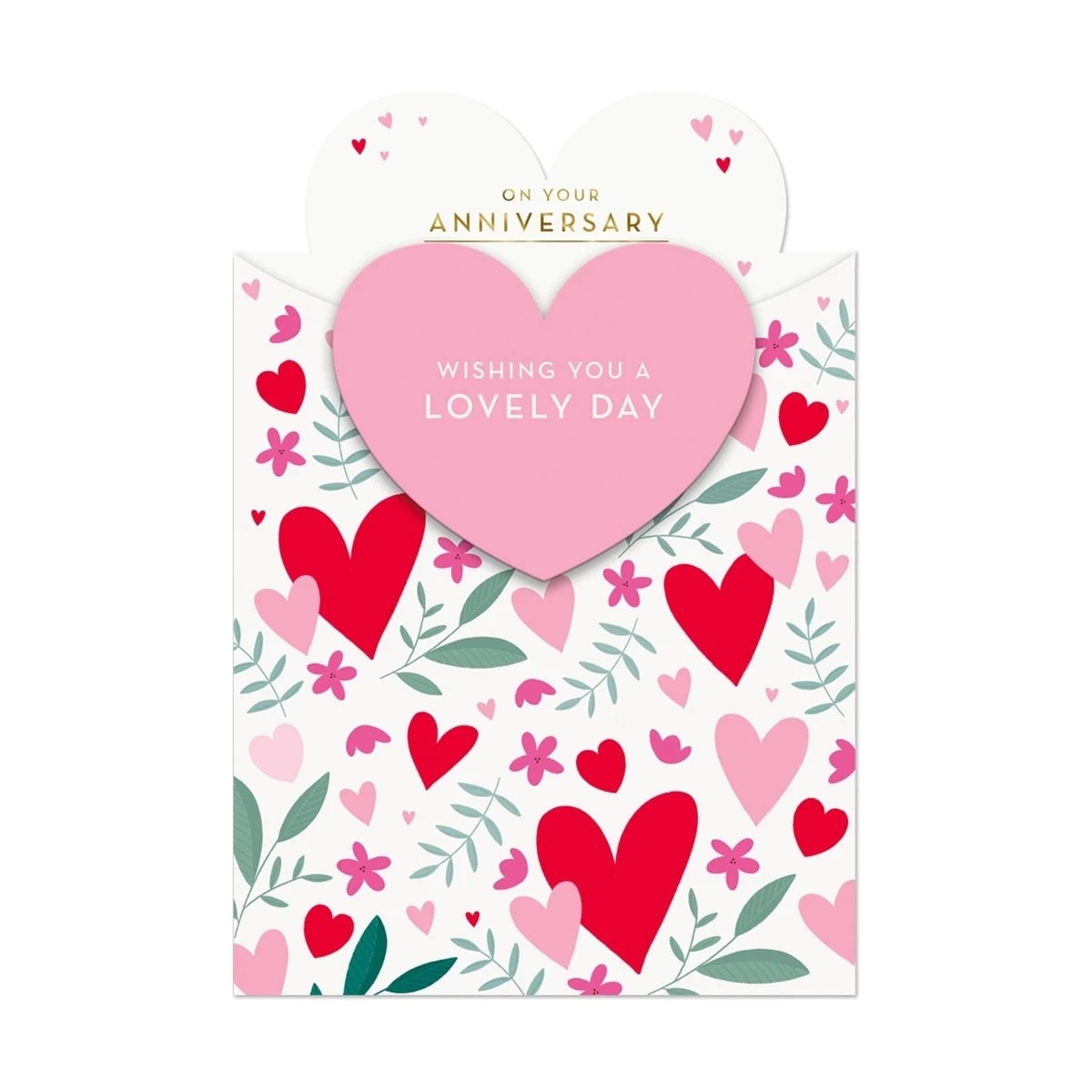 3 Hallmark Anniversary Card - Colourful Hearts, 3 of 3