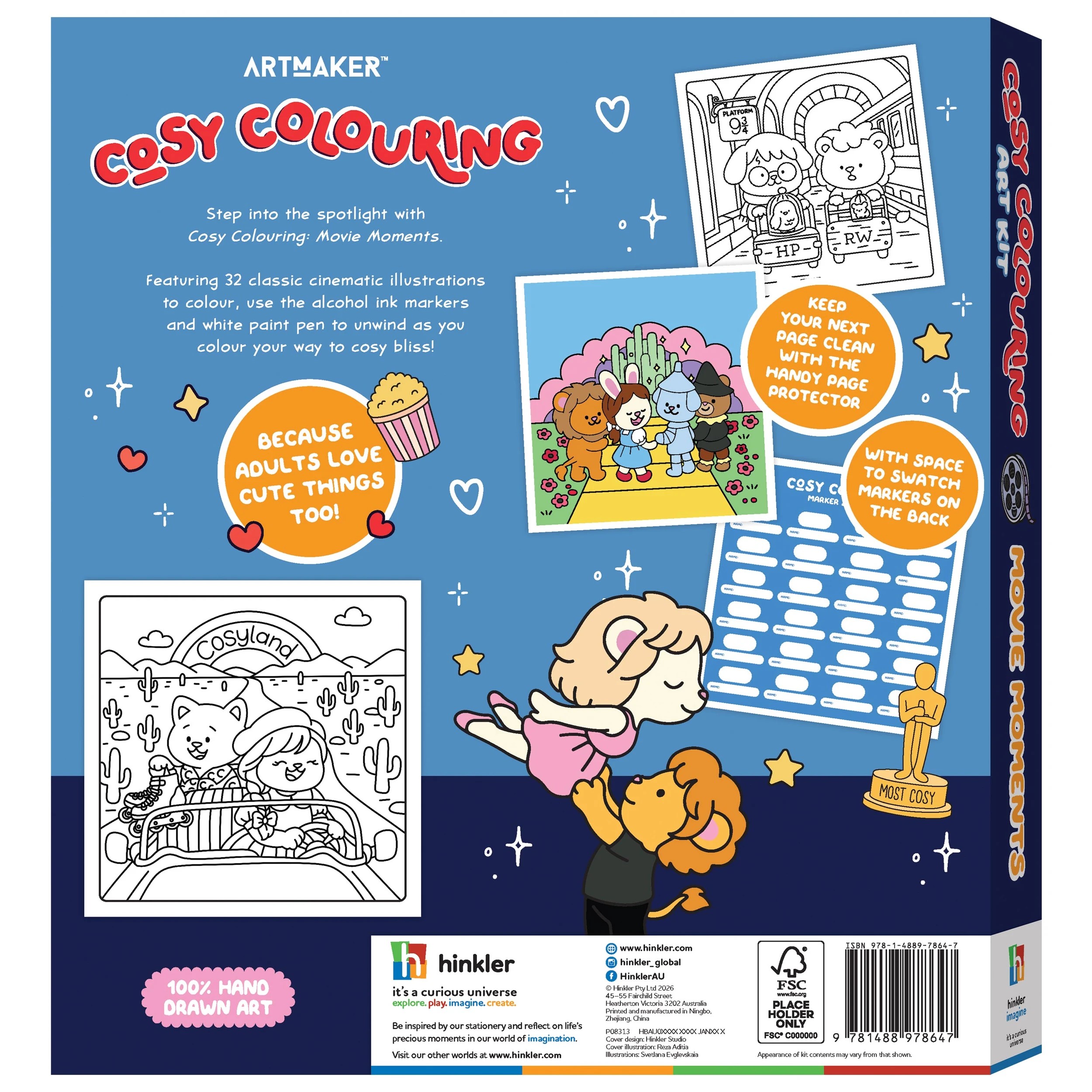 2 Art Maker Cosy Colouring Art Kit Movie Moments - Book, 2 of 2