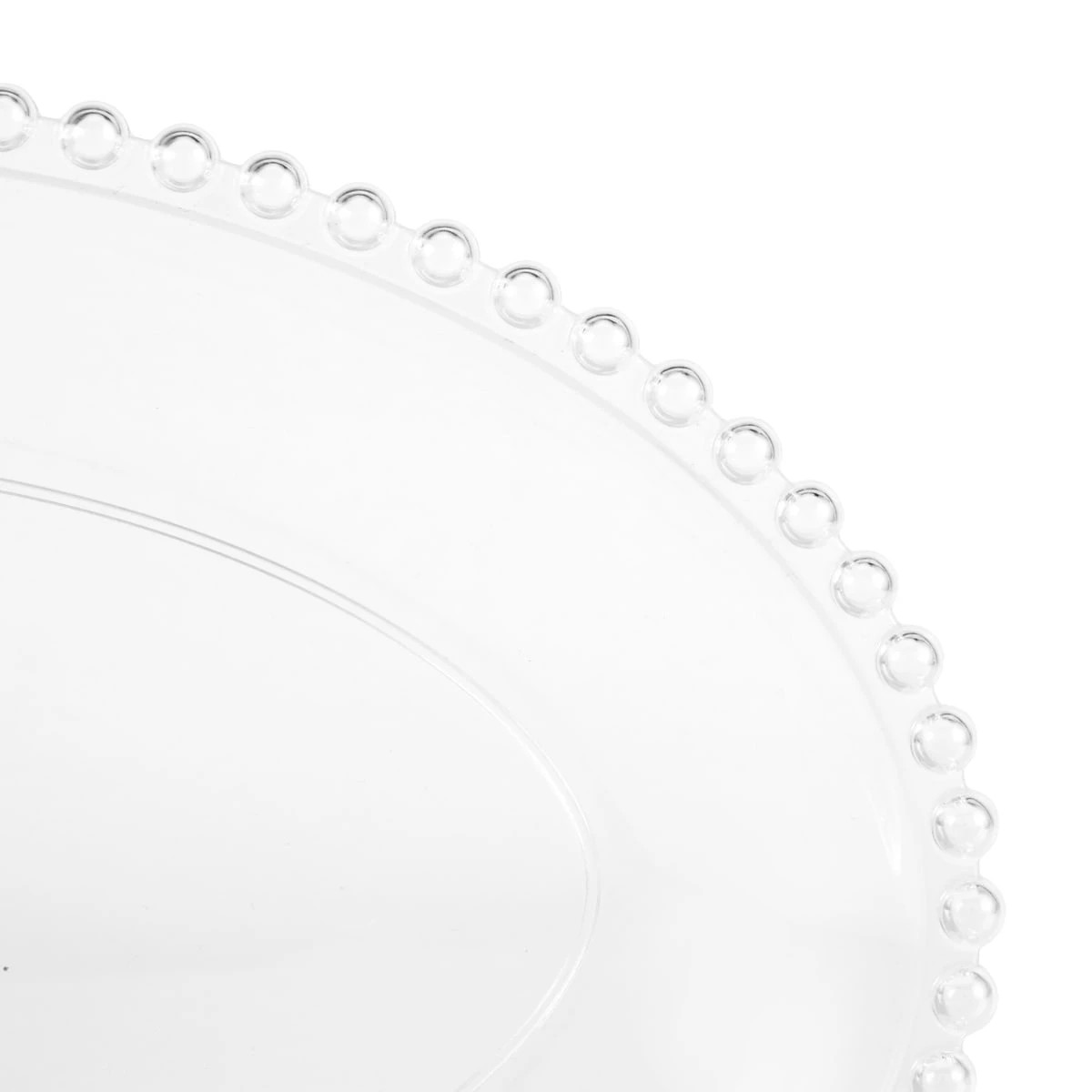 2 Reusable Beaded Trim Oval Serving Platter, 2 of 3