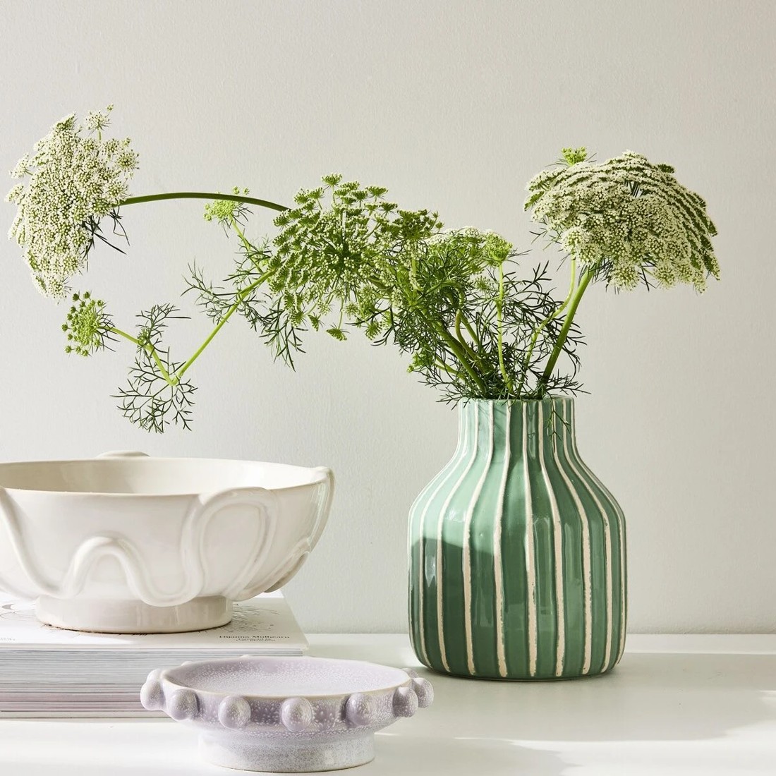 5 Stripe Ceramic Vase, 5 of 5