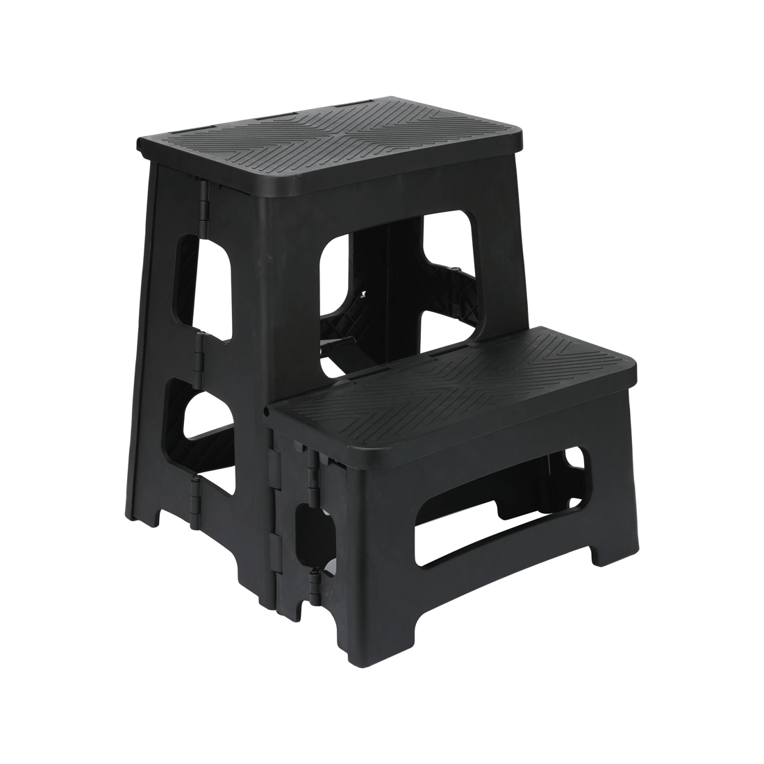 2 Folding Step Stool 2 Tier - Black, 2 of 7