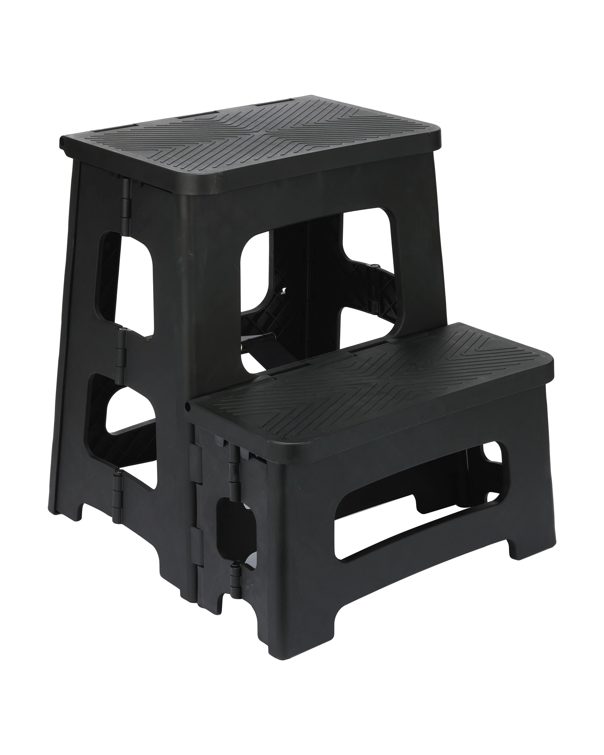 2 Folding Step Stool 2 Tier - Black, 2 of 7