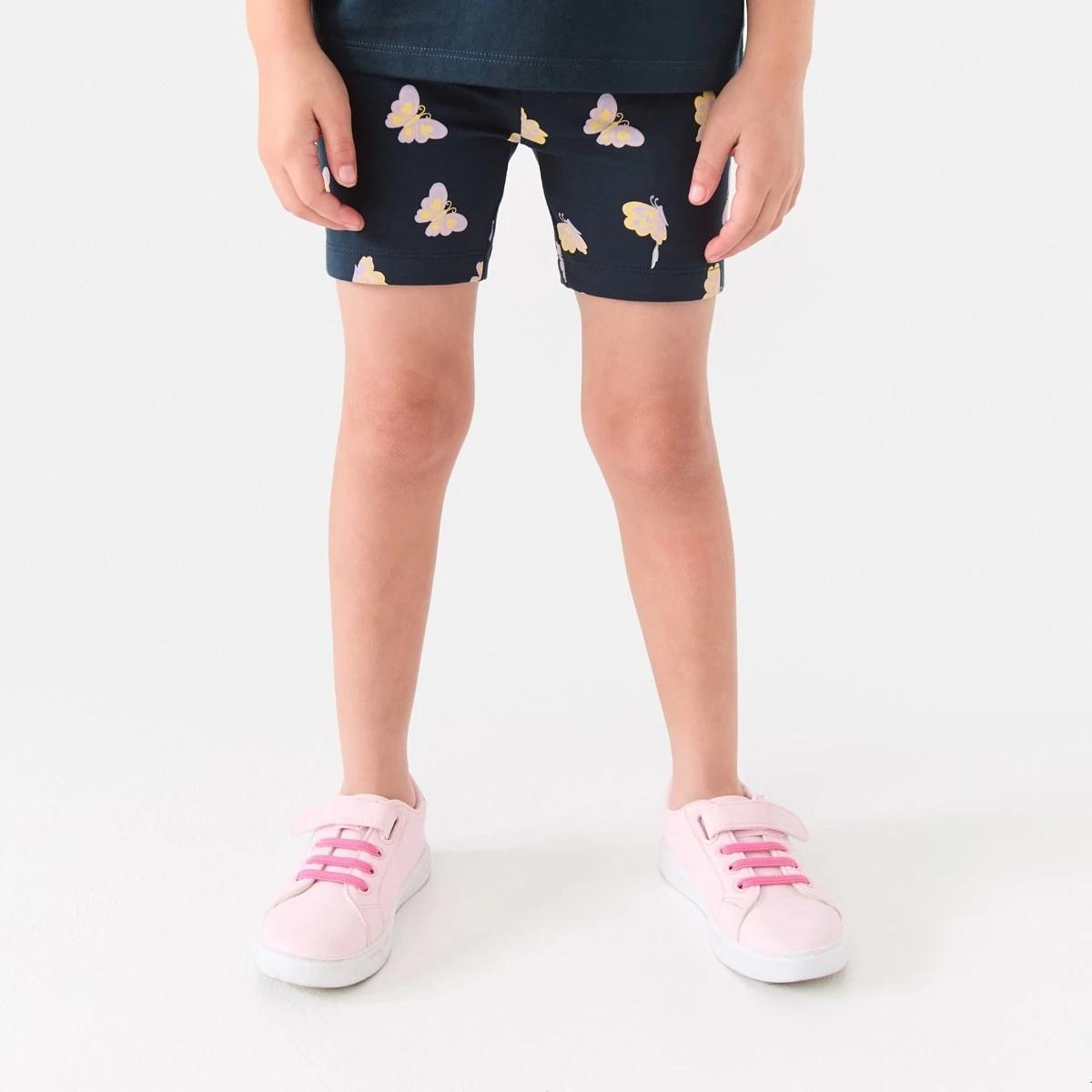 1 Printed Bike Shorts P Yl Bfly, 1 of 8