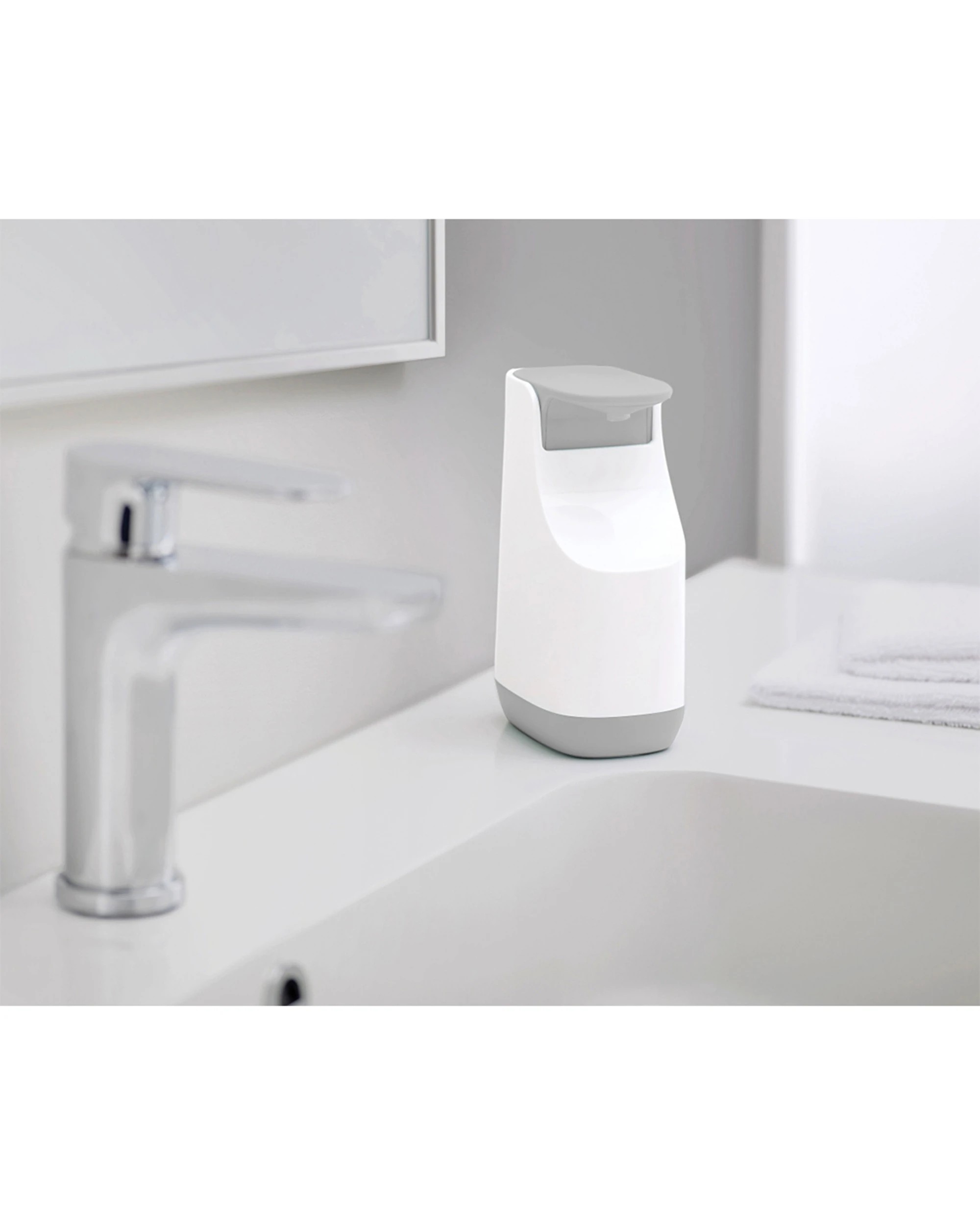 4 Joseph Joseph Soap Dispenser Slimline Refillable Non-Drip Pump 350ml - Grey, 4 of 6