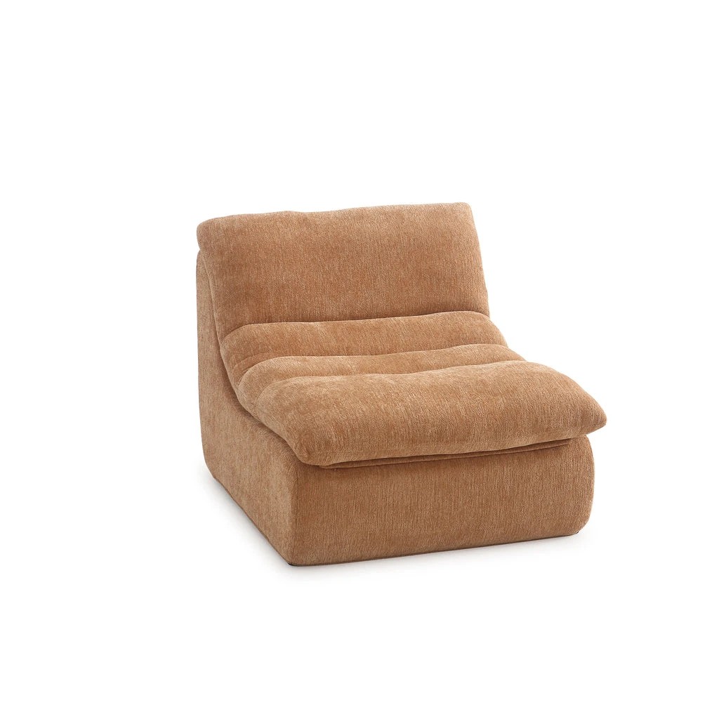 1 Zzz Atelier Capri Armless Floor Lounge Chair - Orange, 1 of 7