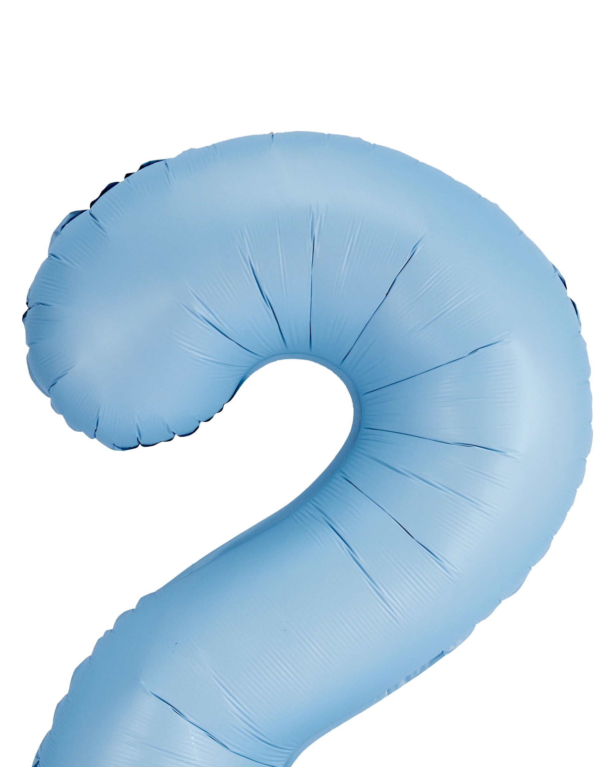 2 Giant Matte Blue Number 2 Foil Balloon, 2 of 5