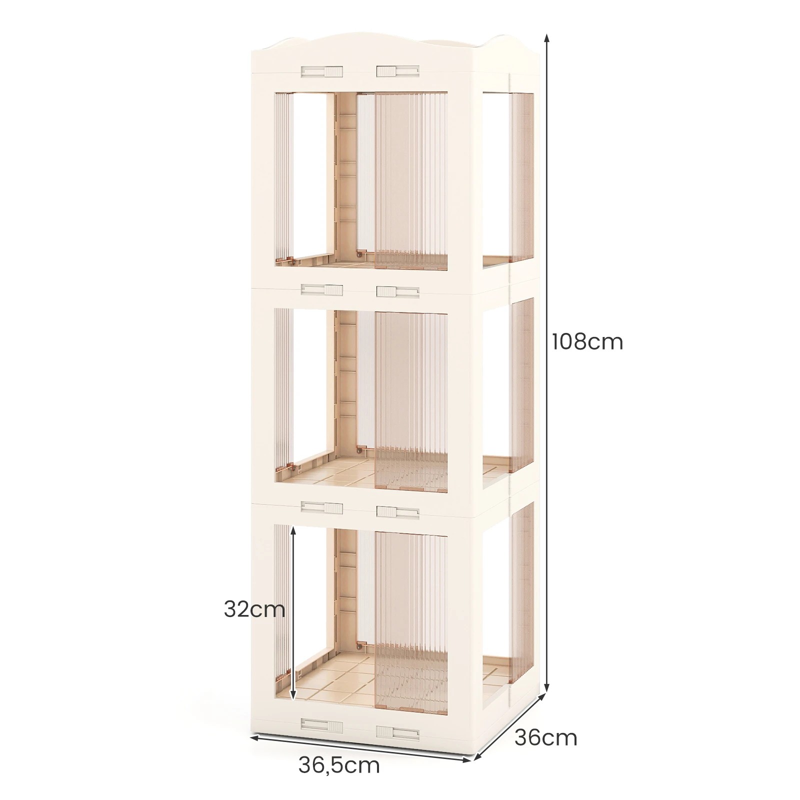 2 Costway 360° Rotating Bookshelf 5-Tier Corner Bookcase Display Shelf Storage Organiser, 2 of 3