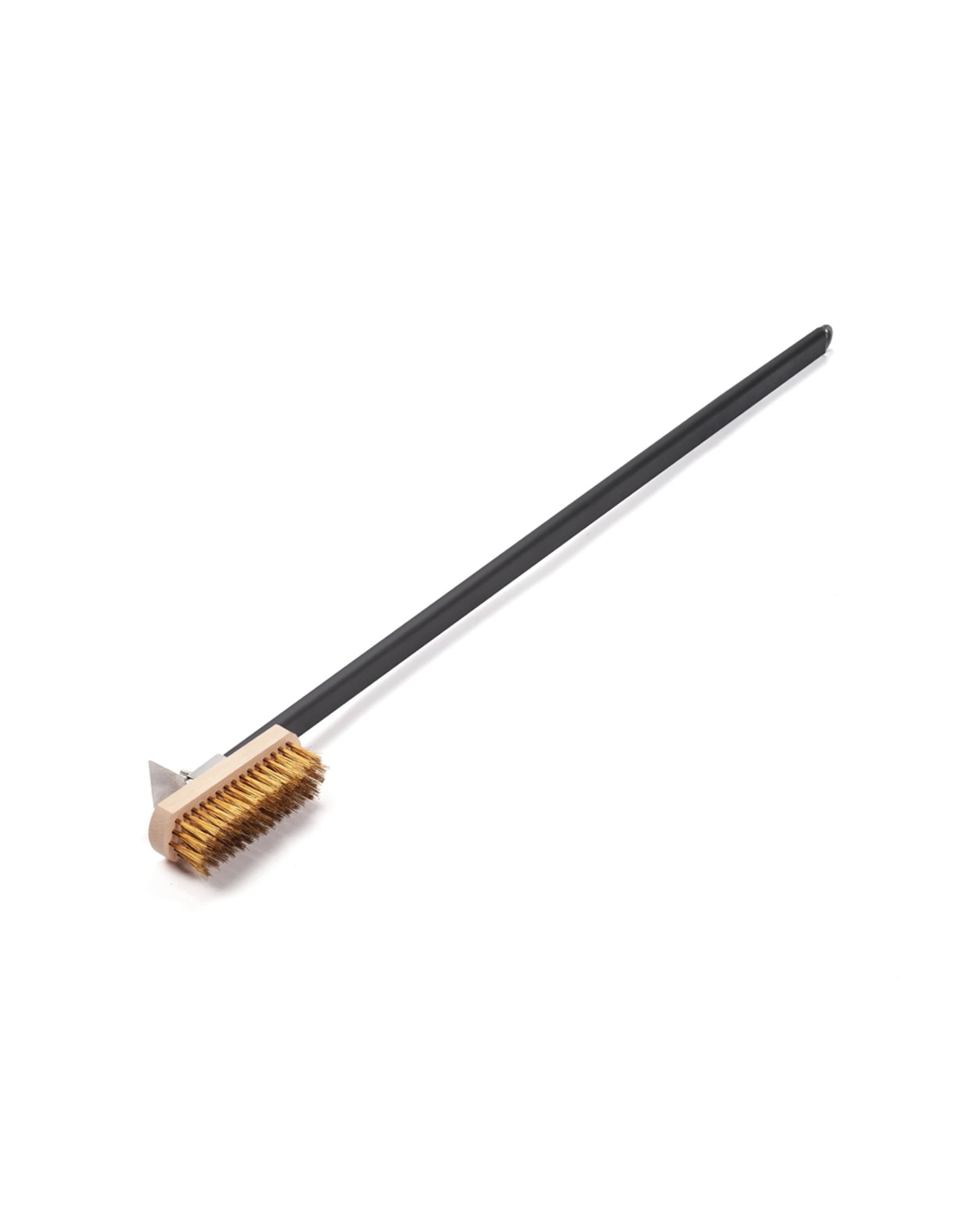 1 Fontana Long Handle Pizza Oven Brush With Heat Proof Brass Bristles - Black, 1 of 1