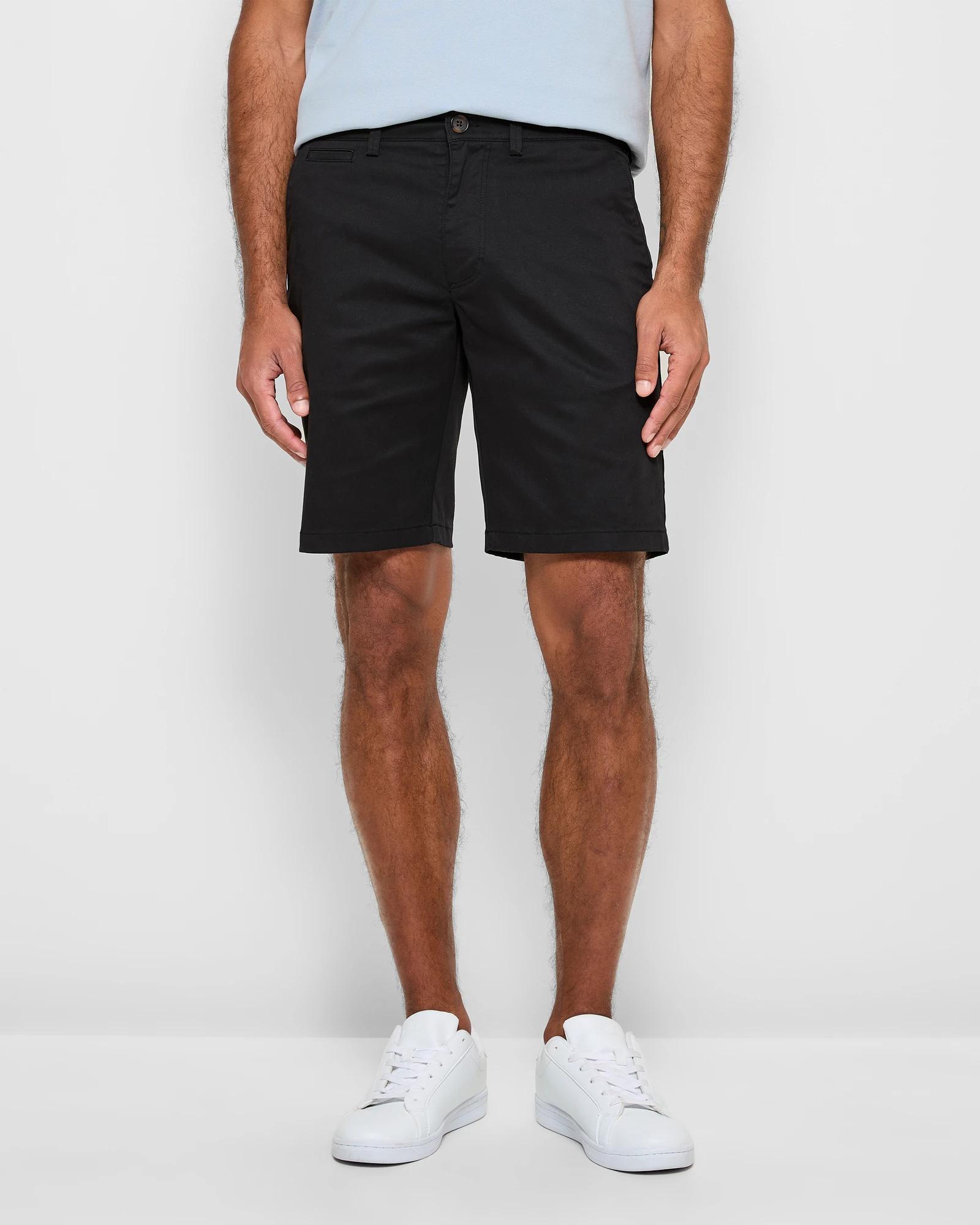 1 Target Australian Cotton Regular Stretch Chino Shorts BLACK, 1 of 5