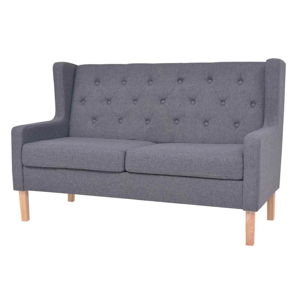 5 Vidaxl Sofa Set 2 Pieces Fabric - Grey, 5 of 10