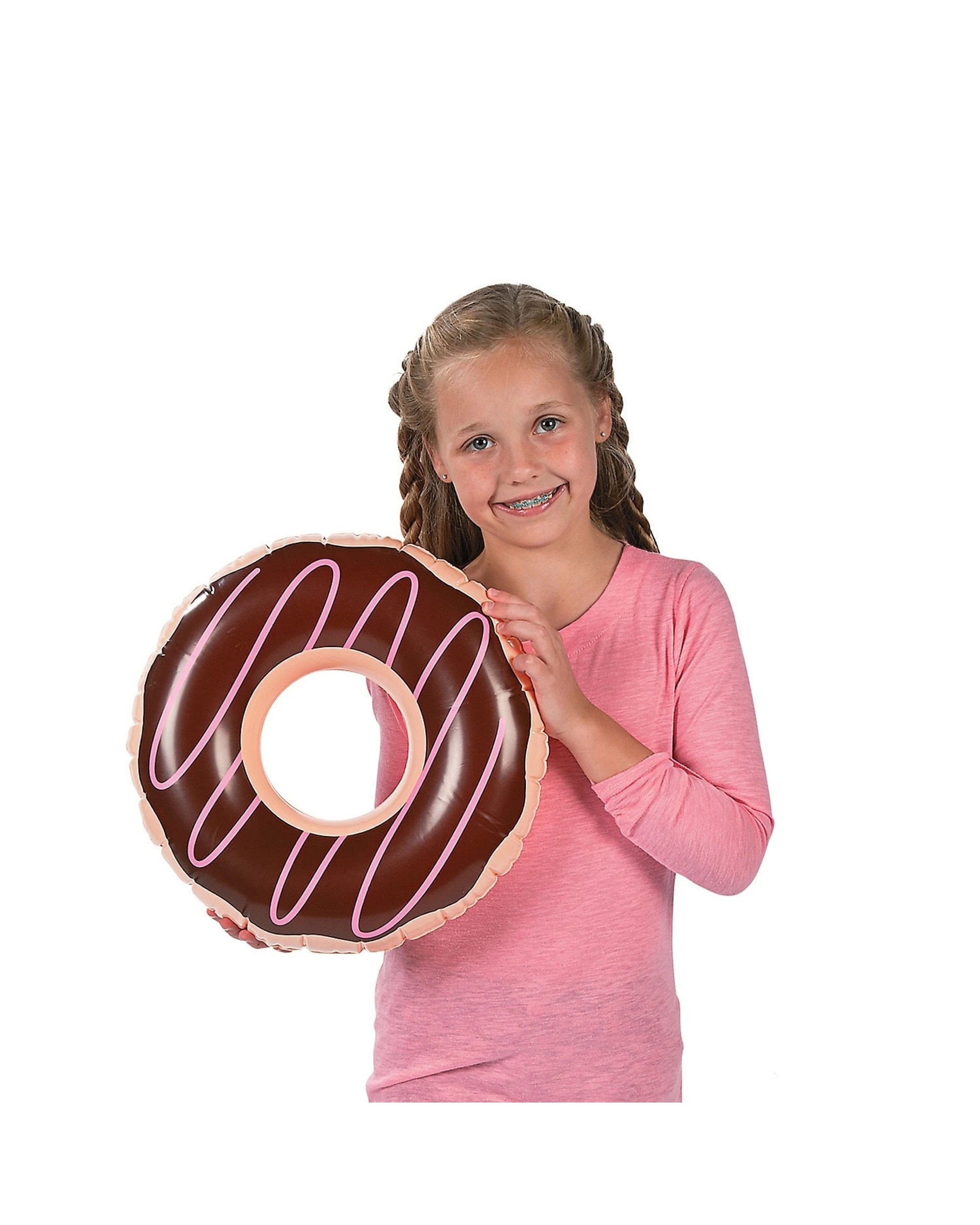2 Partyrama Inflatable Donut 38cm Assorted, 2 of 2