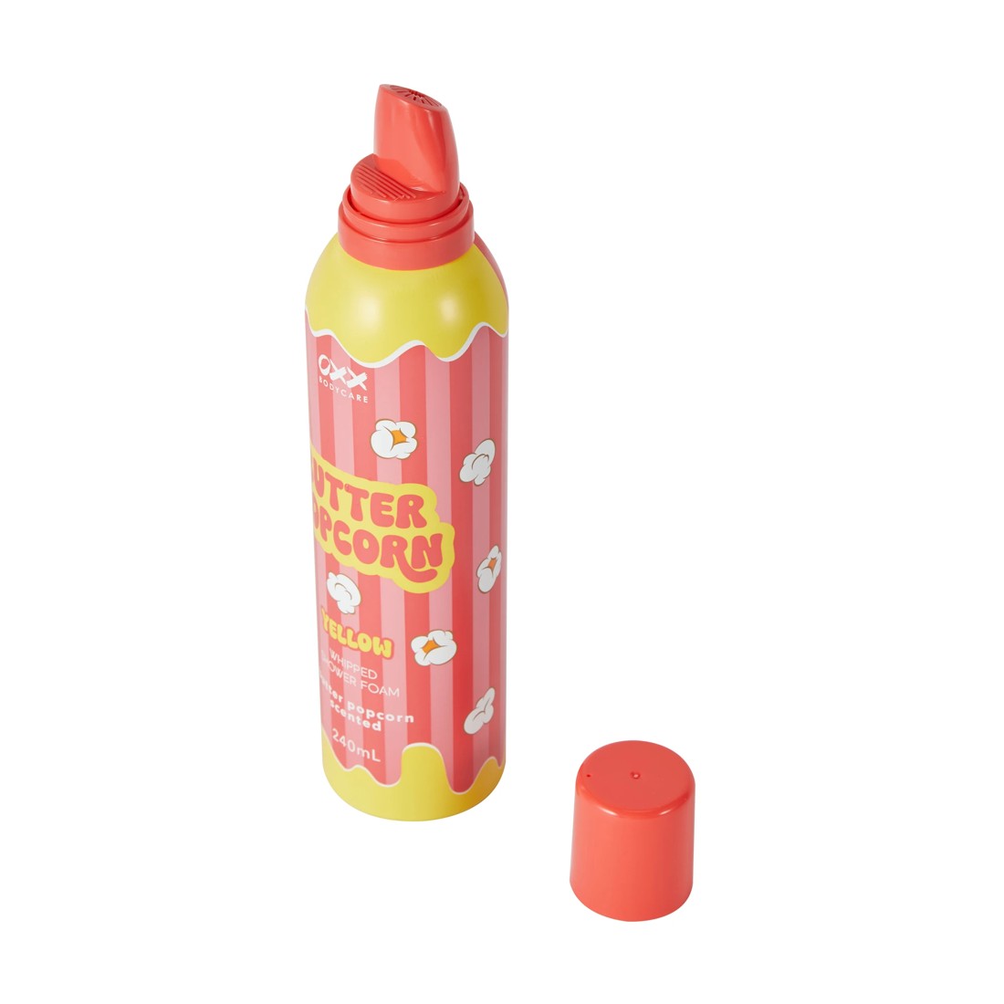 2 OXX Bodycare Yellow Whipped Shower Foam 240ml - Butter Popcorn Scented, 2 of 6