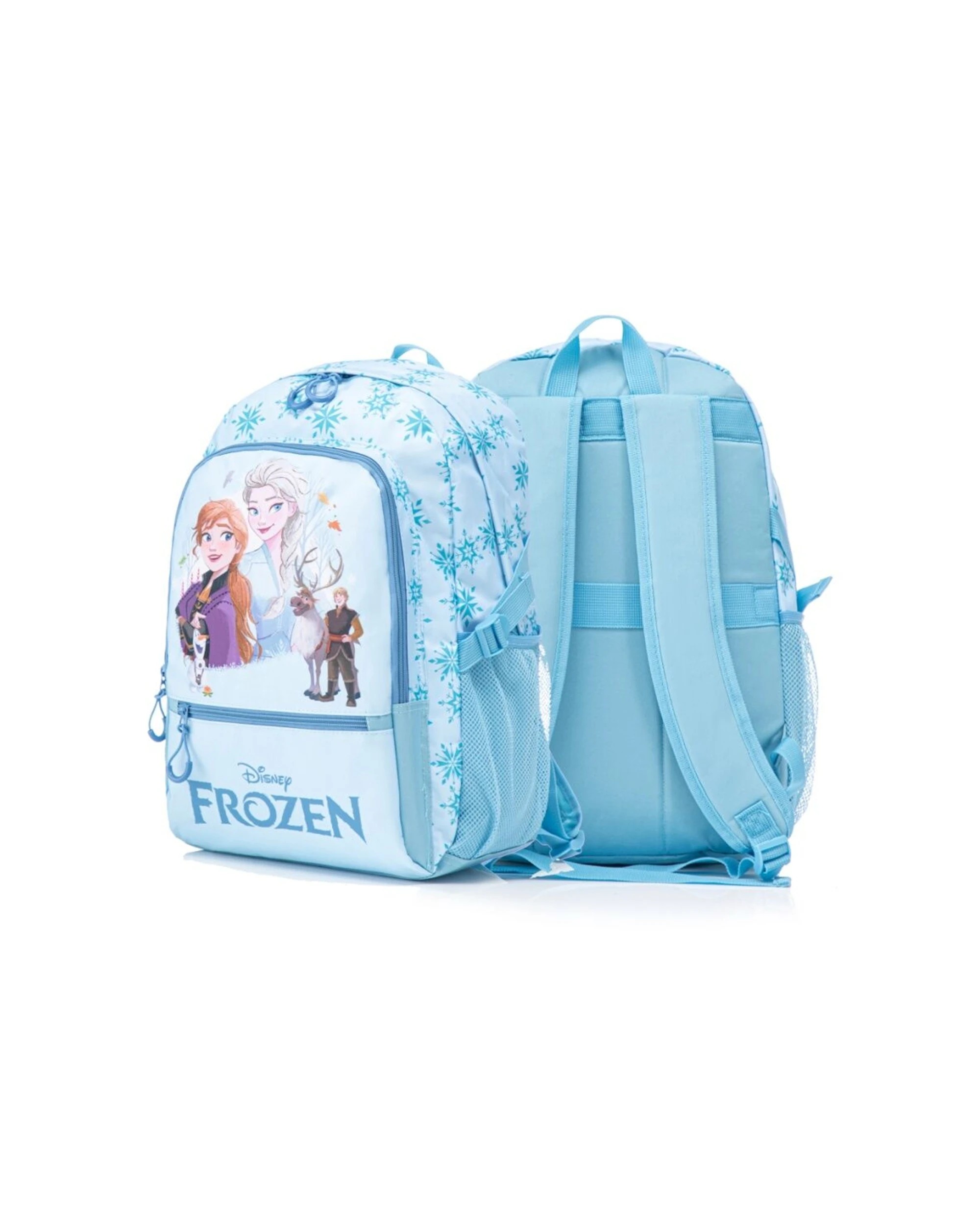 2 Frozen Backpack Disney Kids School Bag 44cm Elsa And Anna Adjustable Straps - Blue, 2 of 4