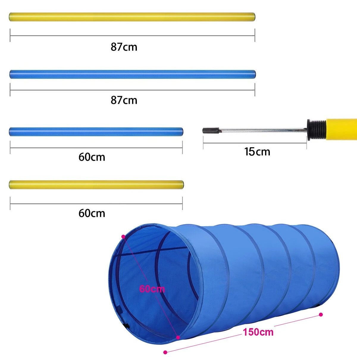 6 Pawise Dog Agility Equipment Set 28 PCS Pet Obstacle Training, 6 of 9