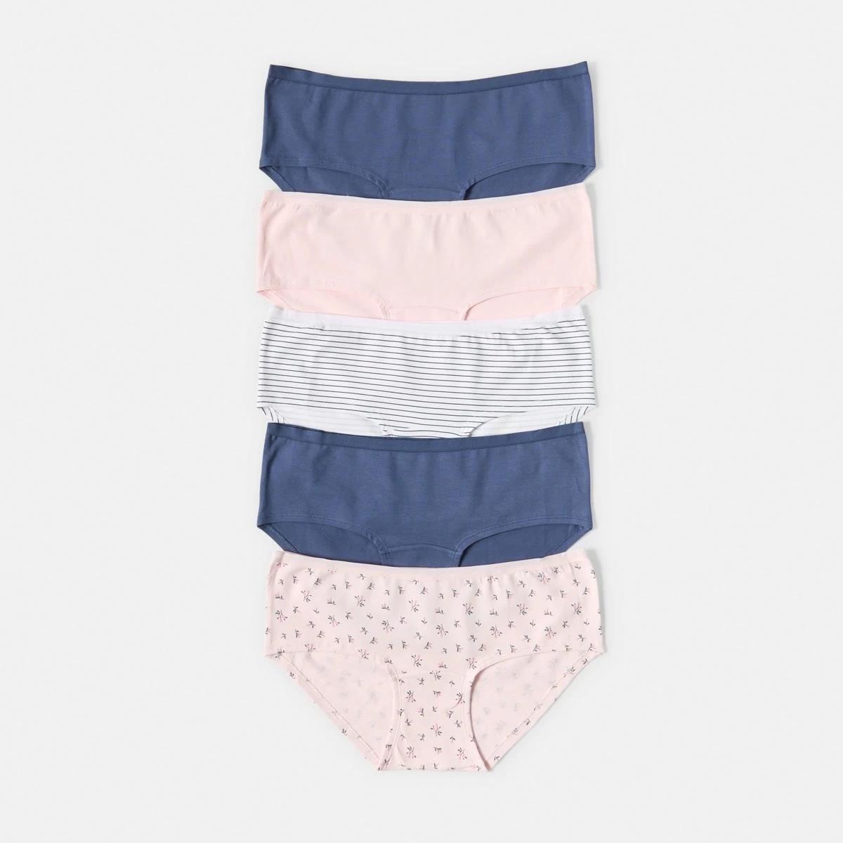 1 5 Pack Boyleg Briefs FLORAL MULTI, 1 of 10