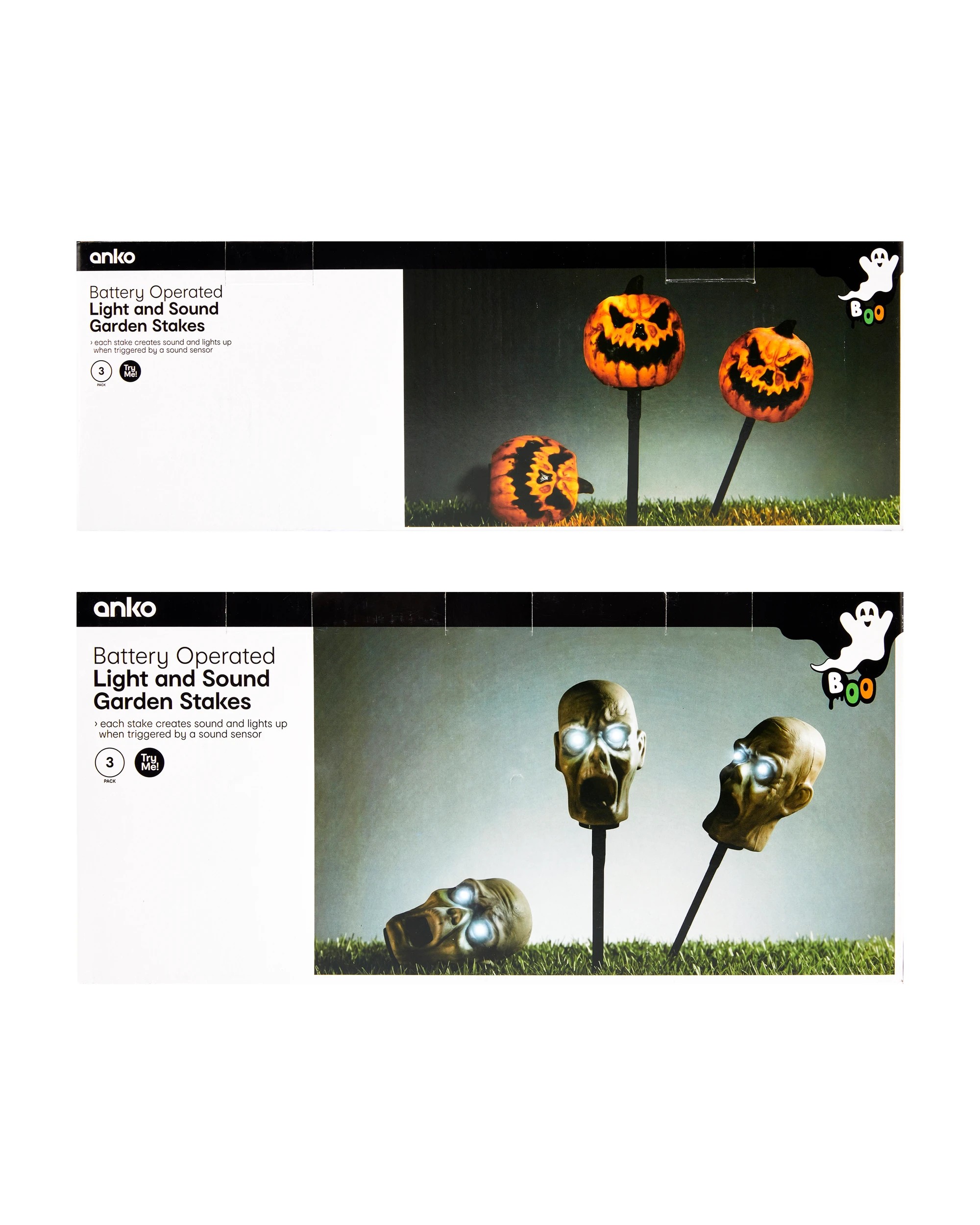 8 3 Pack Battery Operated Light and Sound Garden Stakes - Assorted, 8 of 8